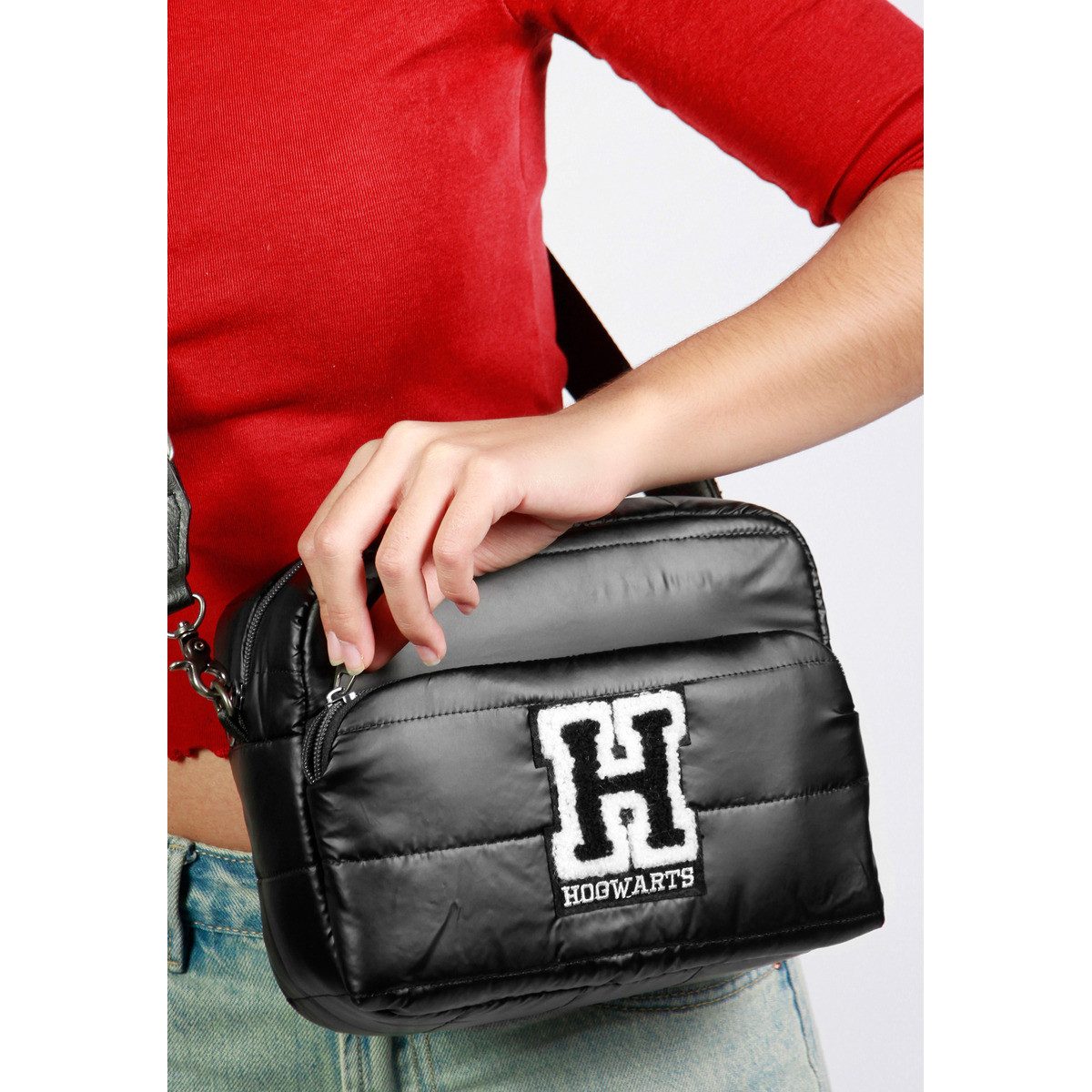 Warner Bros. Umhängetasche Harry Potter H-Padding IBiscuit Unisex Kinder, Handtasche, Shopper, Crossbody Bag, Schultertasche, Hobo Bag
