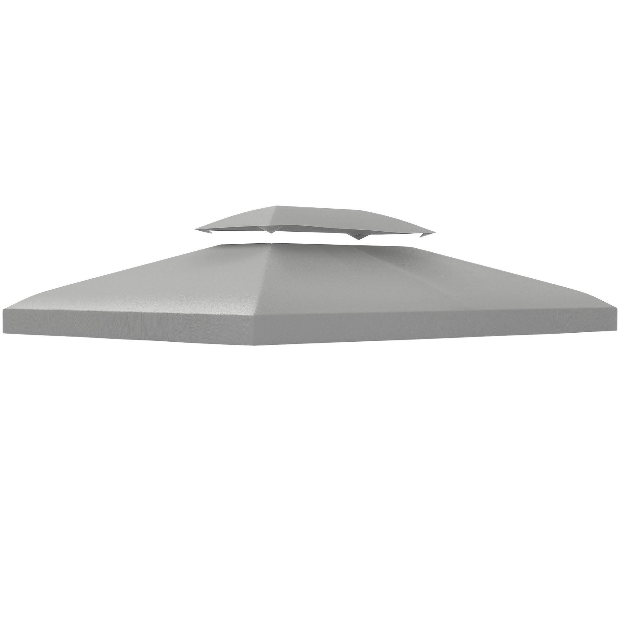 Outsunny Pavillon-Ersatzdach 3 x 4 m, mit Doppeldach, 180 g/m², 400 x 400 c günstig online kaufen