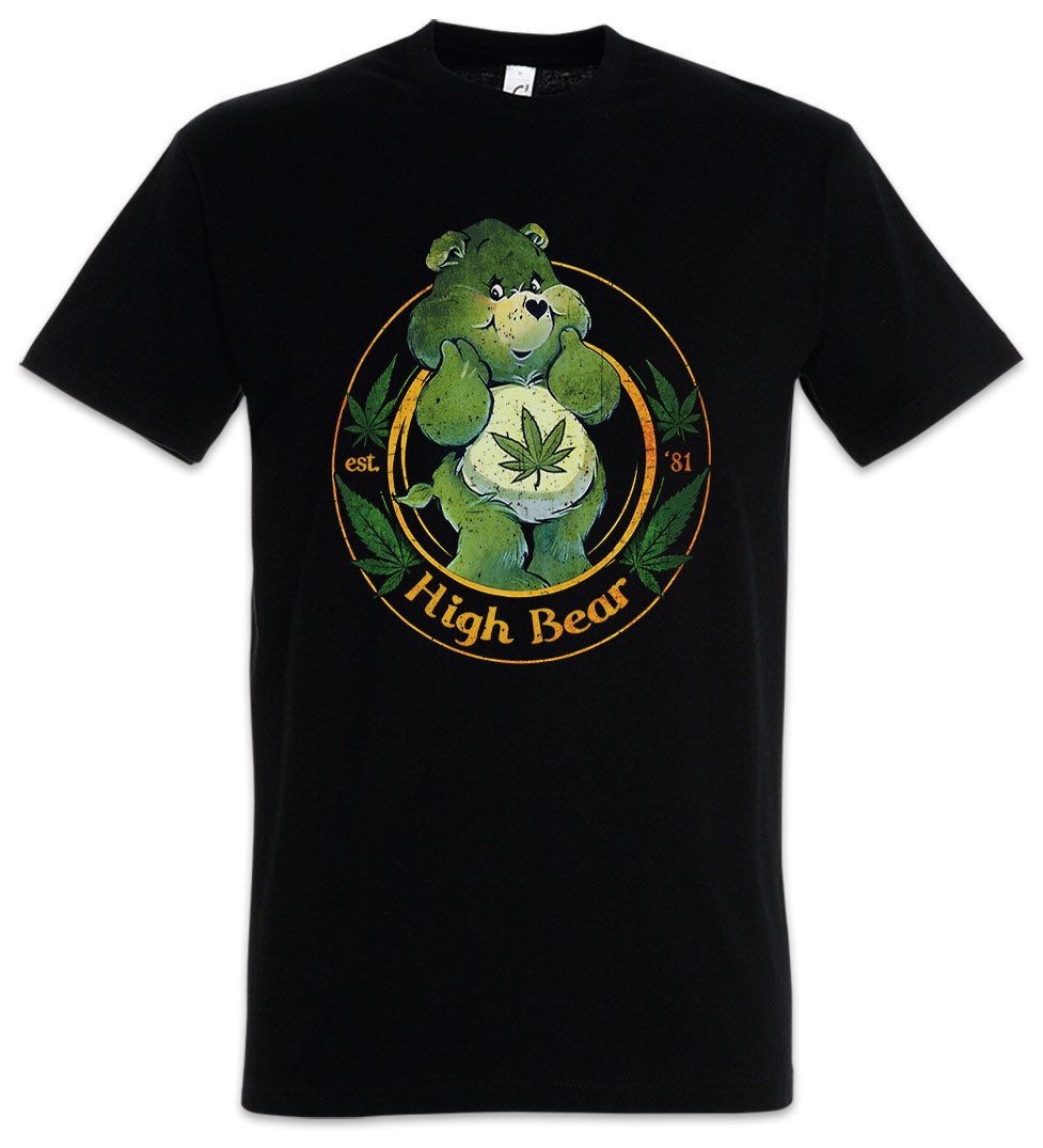 Urban Backwoods Print-Shirt High Bear Herren T-Shirt Cute Care Ganja Weed R günstig online kaufen