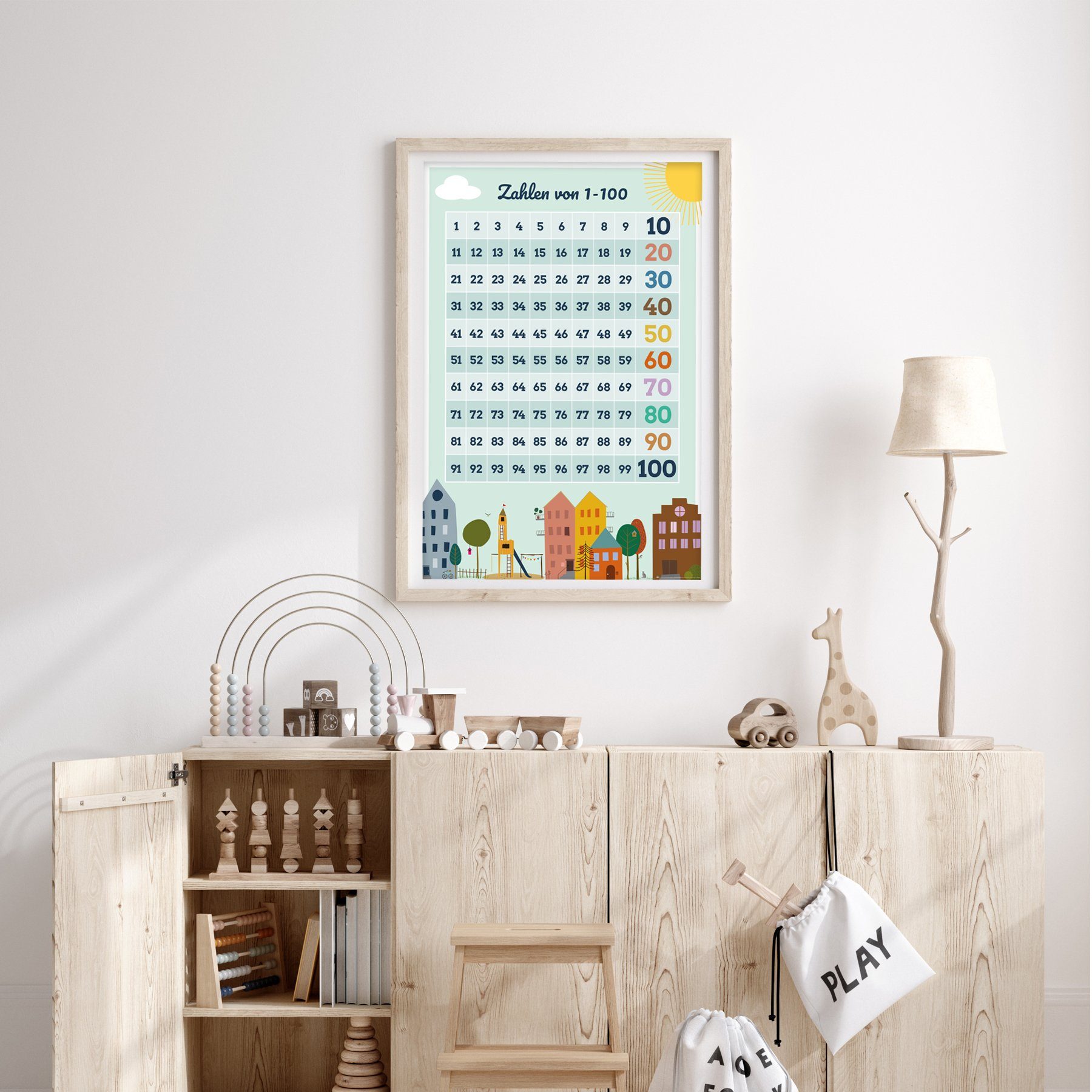 Close Up Poster Zahlen von 1100 Poster Lehrposter für Kinder 61 x 91,5 cm günstig online kaufen