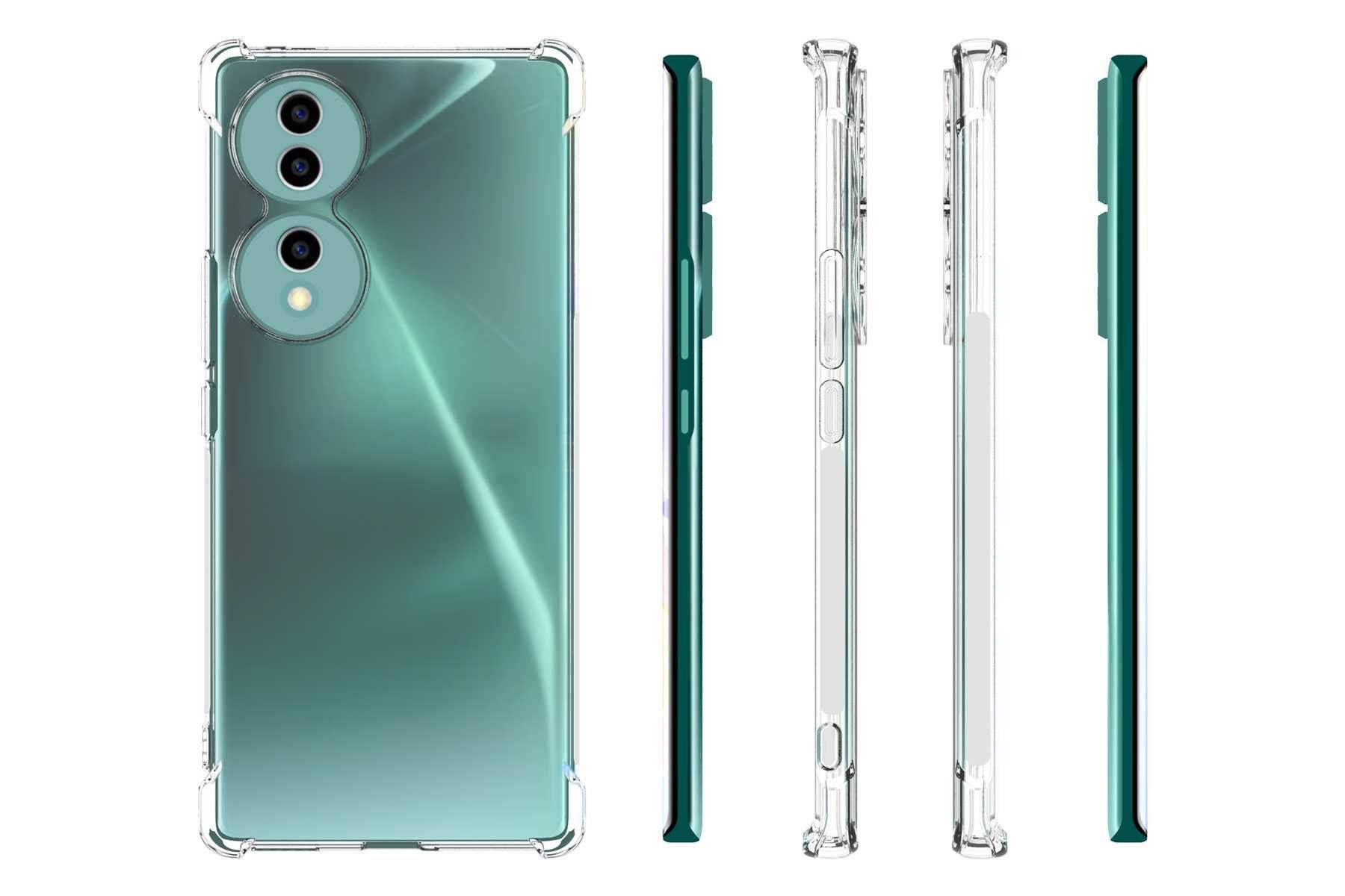 mtb more energy Smartphone-Hülle Clear Armor Case für Honor 70 5G (FNE-AN00, 6.67), Transparente TPU Schutzhülle Case Backcover mit Anti-Shock Verstärkung