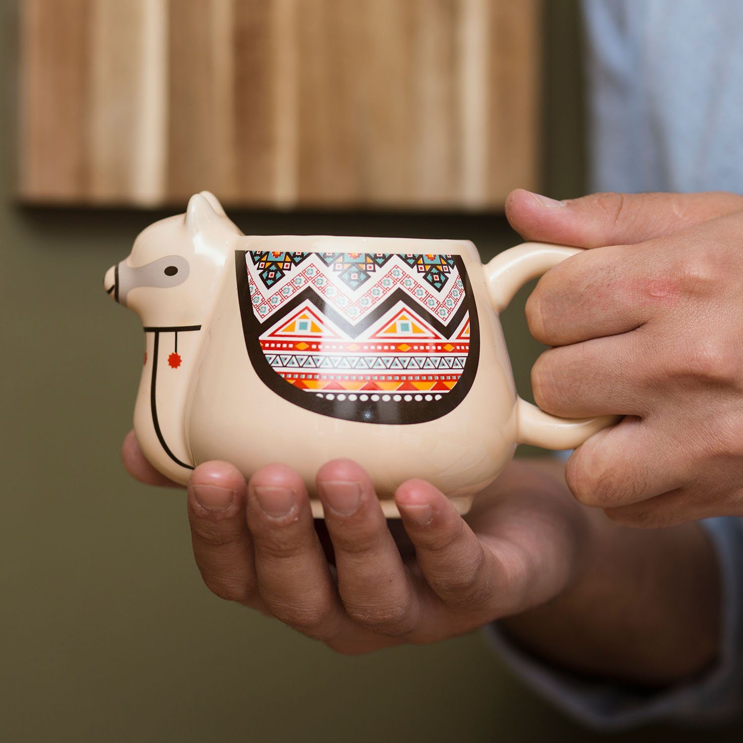 Tasse Lama Tasse Thumbs "Llama Keramik Up Mug",