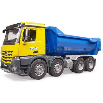 Bruder® Spielzeug-LKW Mercedes Benz Arocs 1:16, Baufahrzeug, Truck, Kipp-LKW, gelb/blau