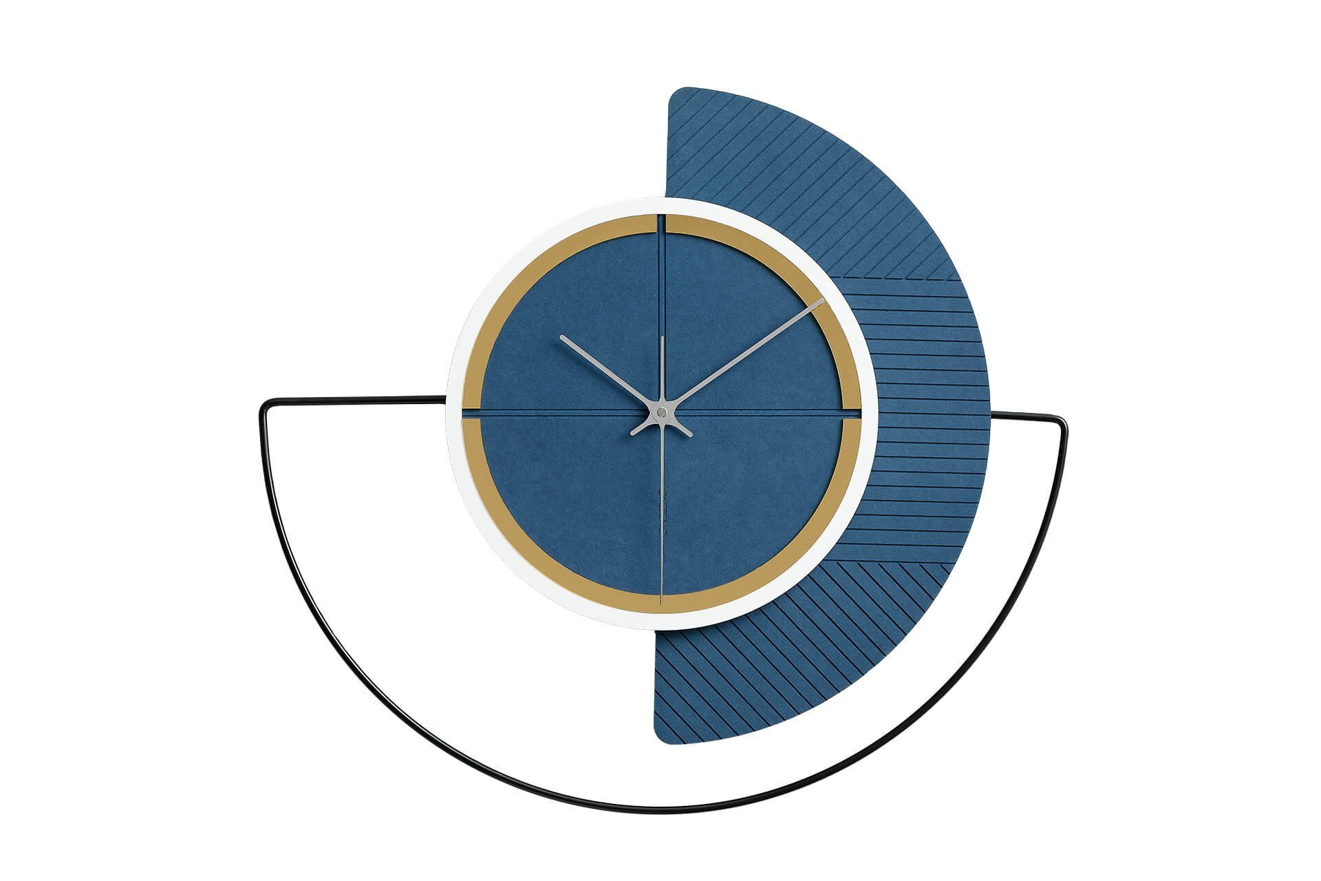 ONZENO Wanduhr THE PASSENGER. 54.5x50x1.4 cm (handgefertigte Design-Uhr)