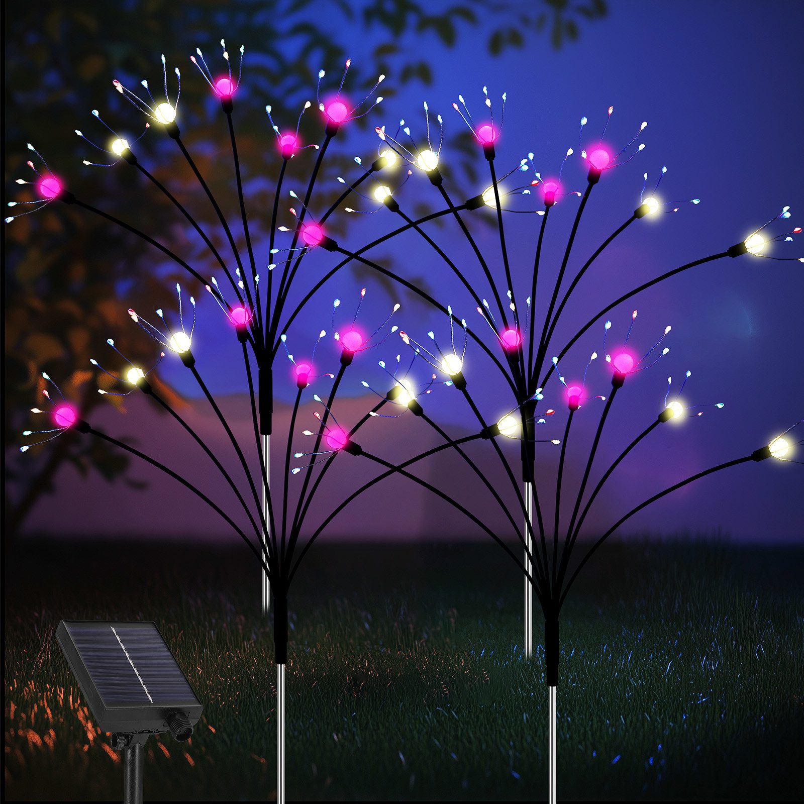 BlingBin LED Solarleuchte 4 Stück Firefly günstig online kaufen