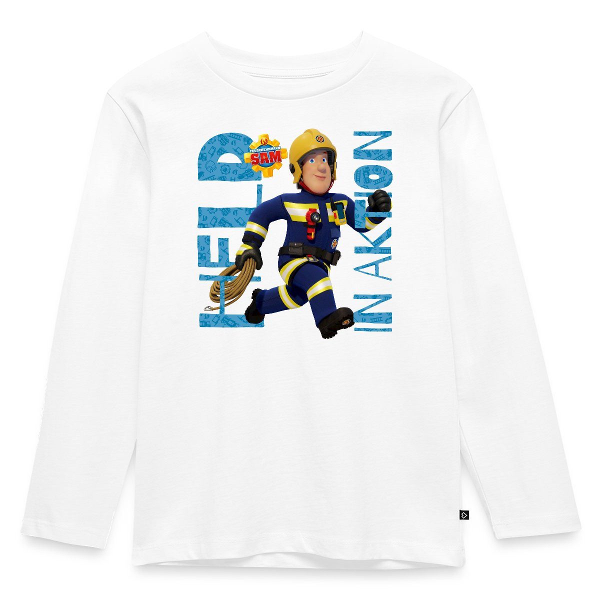 T-Shirt Feuerwehrmann Sam™ Held In Aktion Cooles Design Kinder Premium Langarm