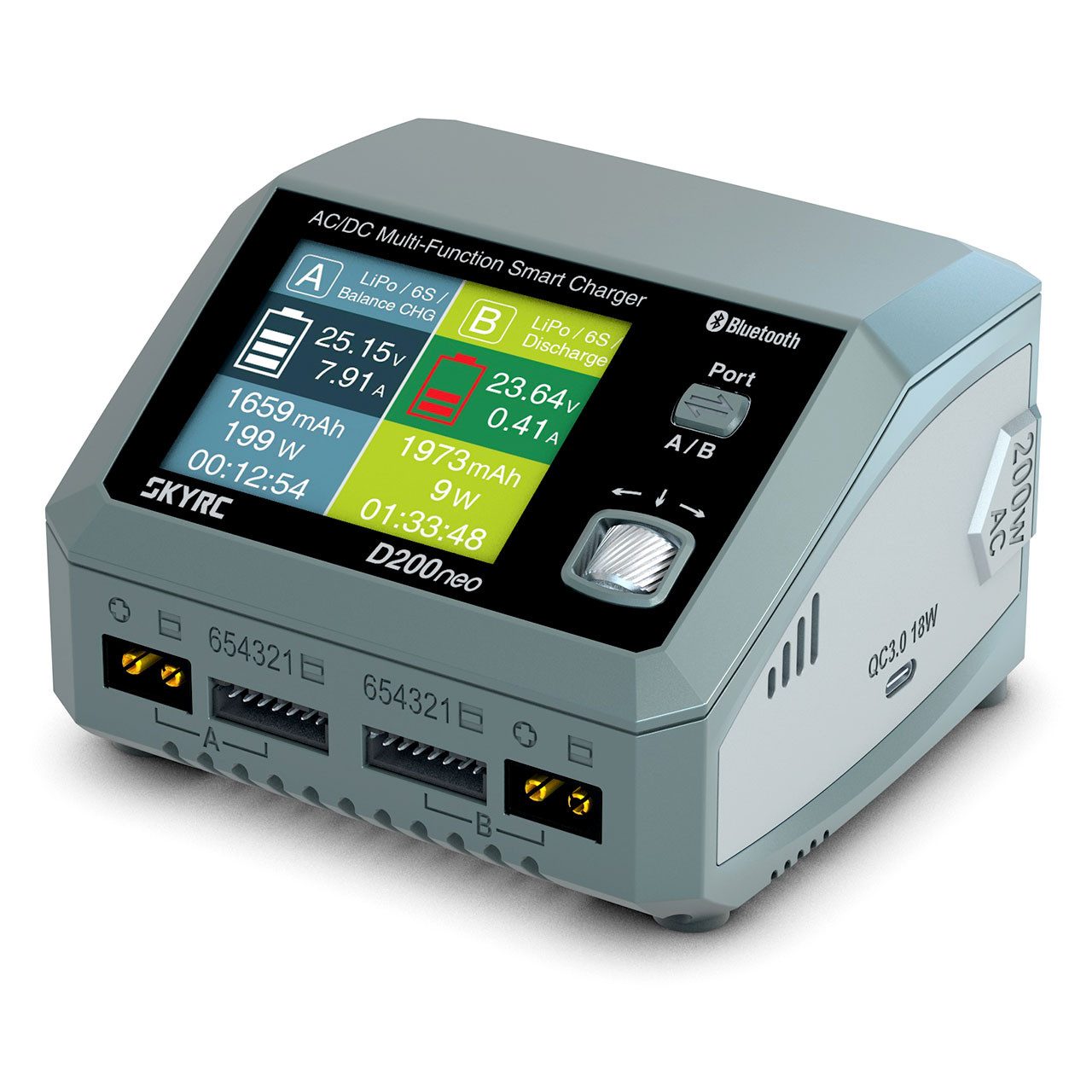SkyRC Ladegerät D200 Neo LiPo 1-6s 20A 200W AC RC-Ladegerät