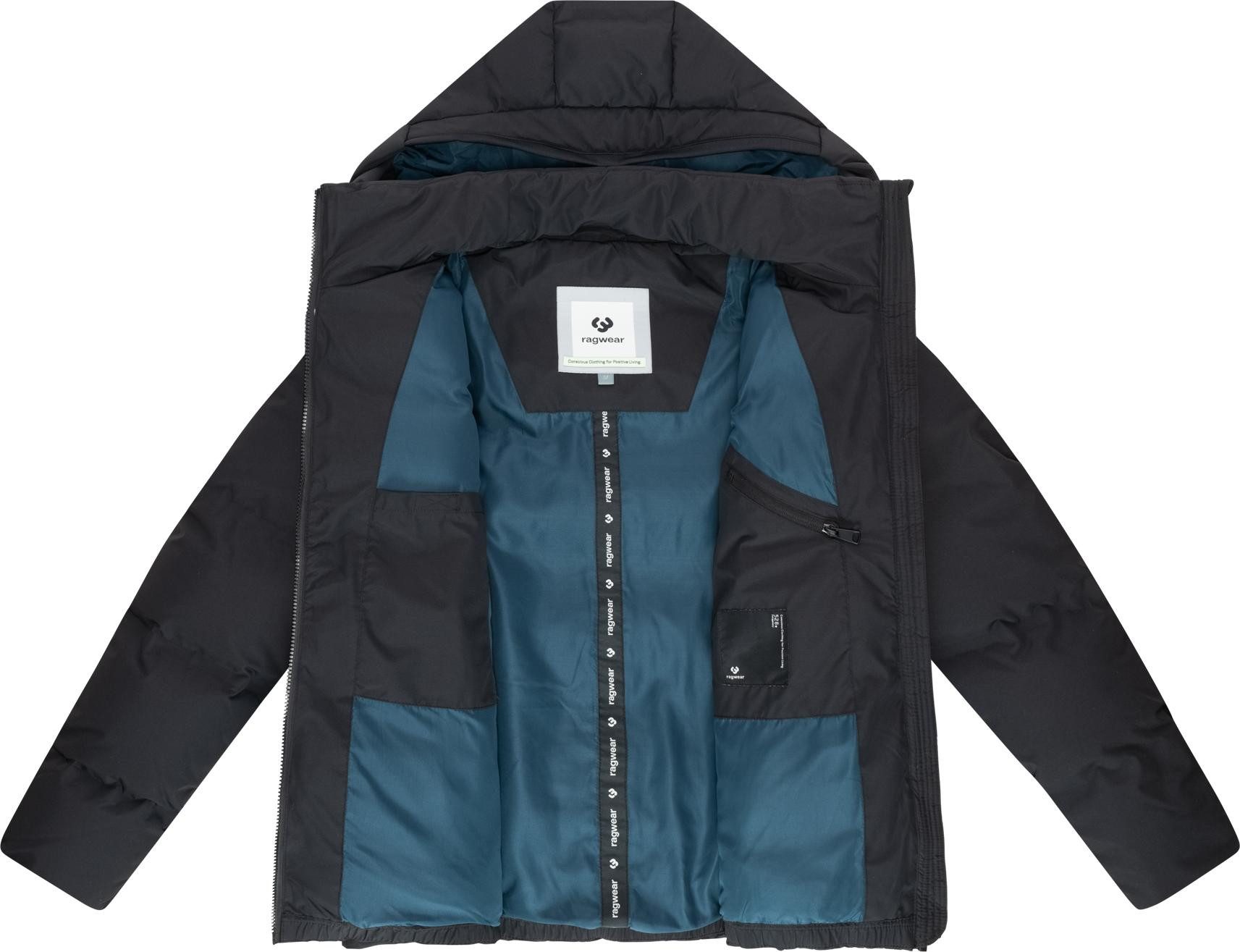 Ragwear Winterjacke Norgos Winter Steppjacke mit Kapuze