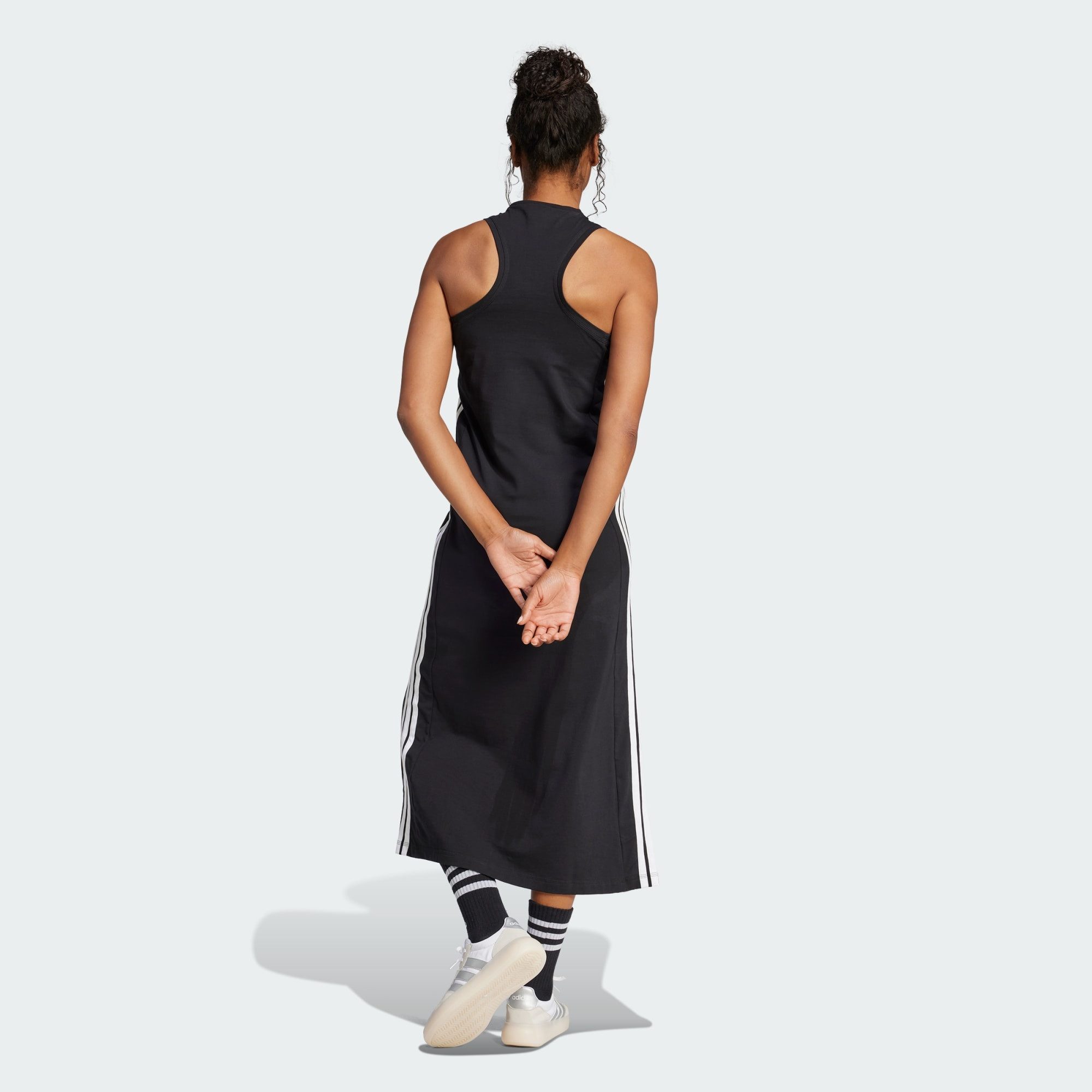 adidas Sportswear Maxikleid ESSENTIALS 3-STREIFEN LONG günstig online kaufen