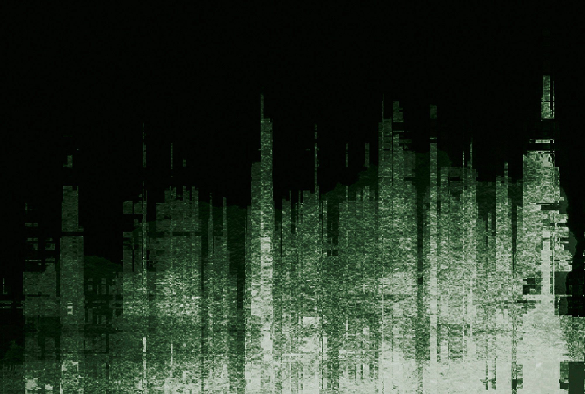 Architects Paper Fototapete Atelier 47 Skyline Artwork 3, glatt, Stadt, (4 St), Vlies, Wand, Schräge, Decke