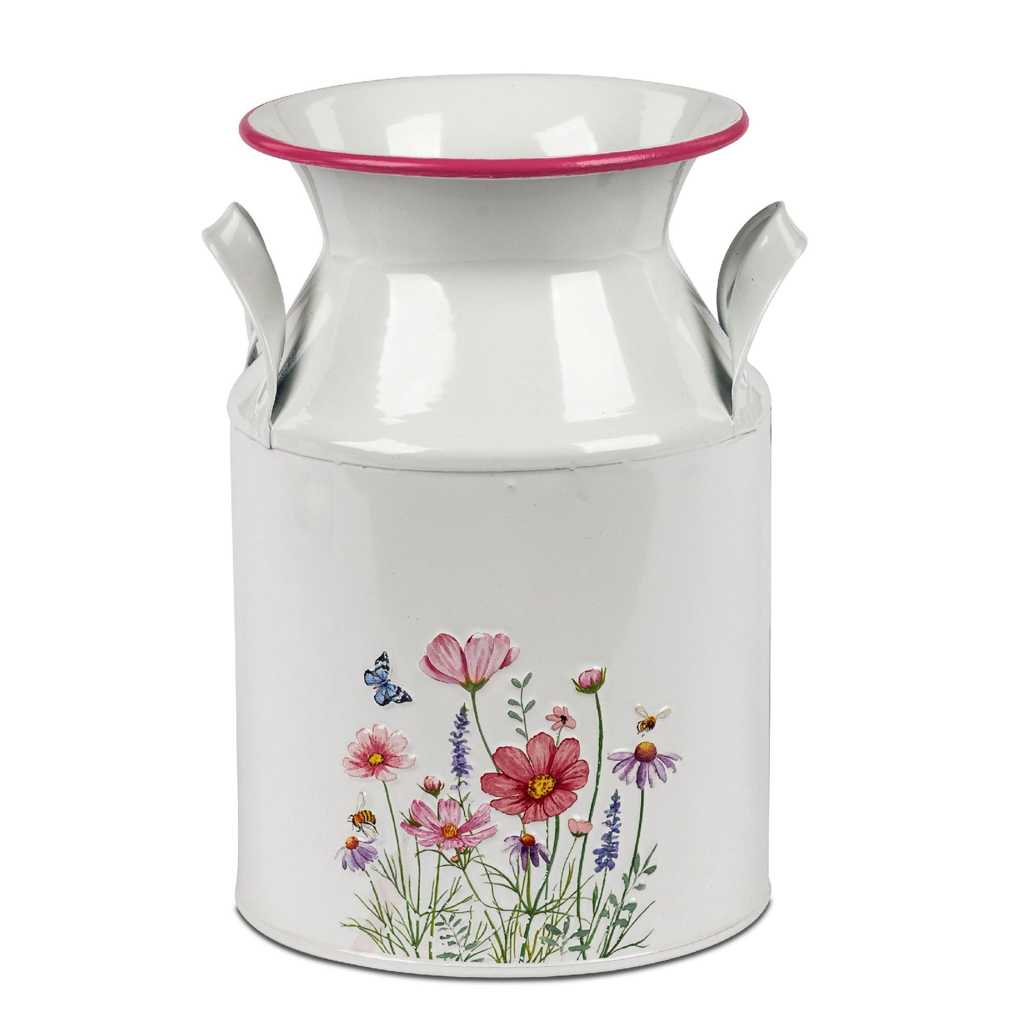 formano Übertopf Blumenwiese, Farbe: Weiß, Motiv: Blumen günstig online kaufen