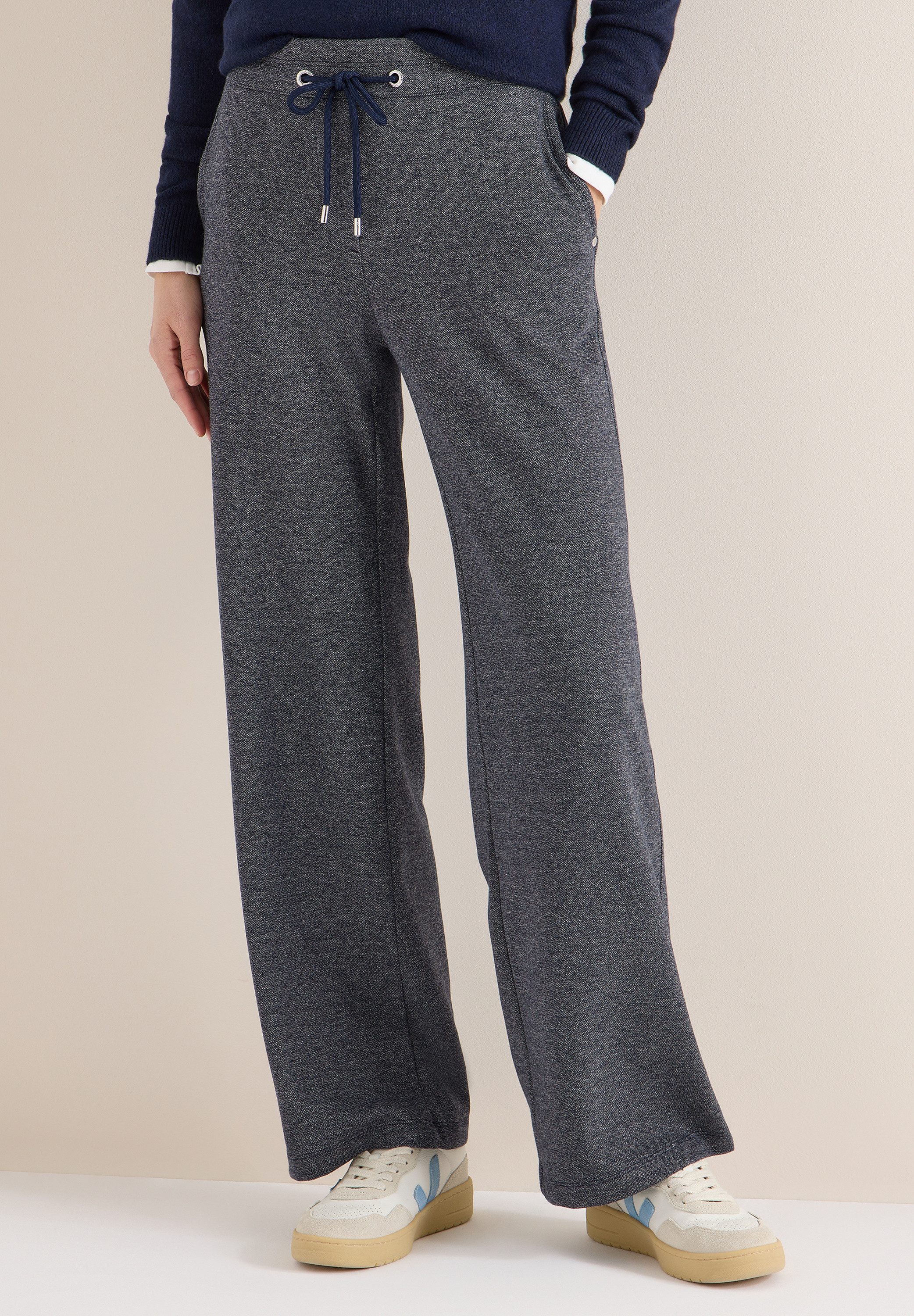CECIL Stoffhose im elastischen Materialmix
