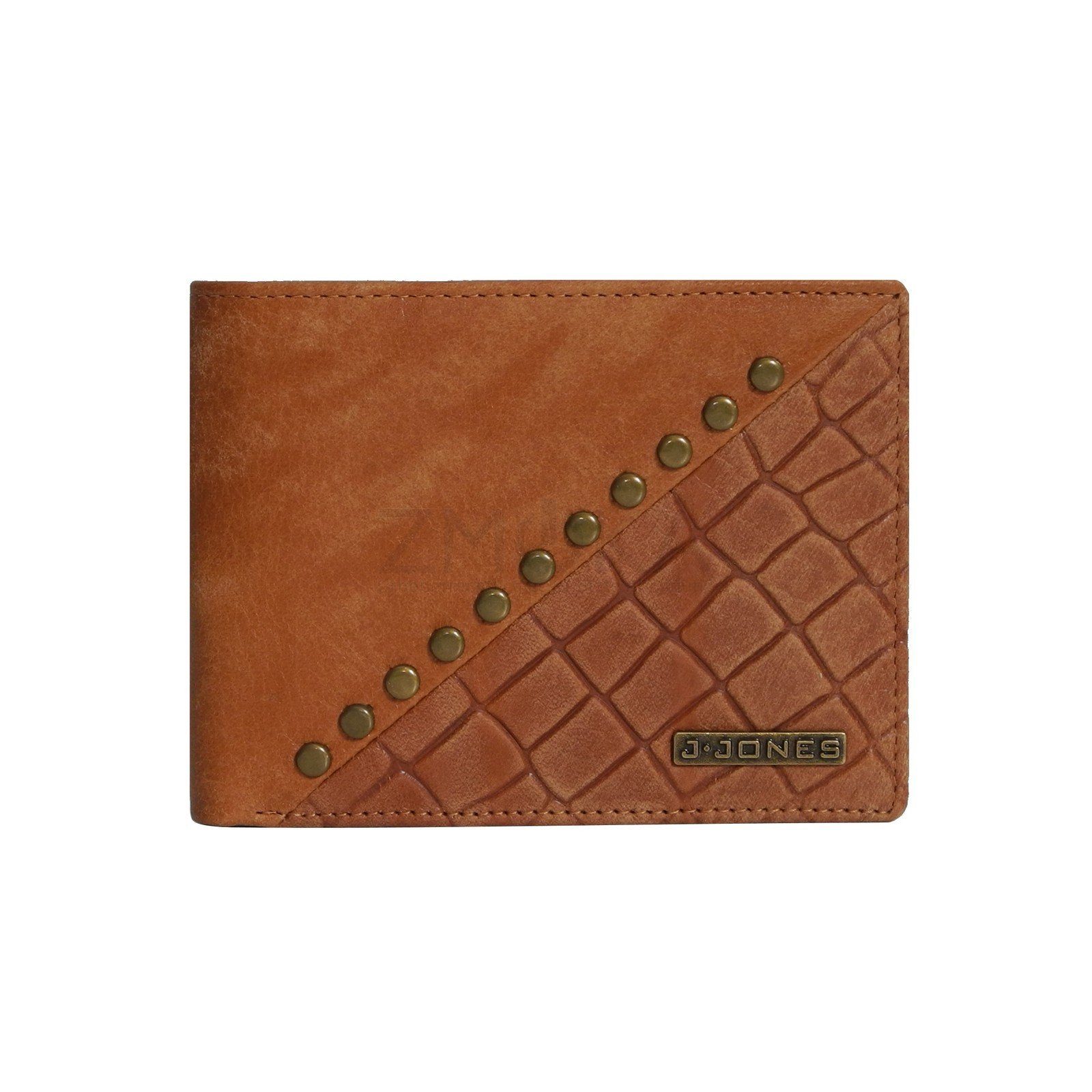 Brieftasche Kartenmappe Cognac Leder RFID safe - J.JONES Auswahl J.Jones Geldbörse Scheinbörse
