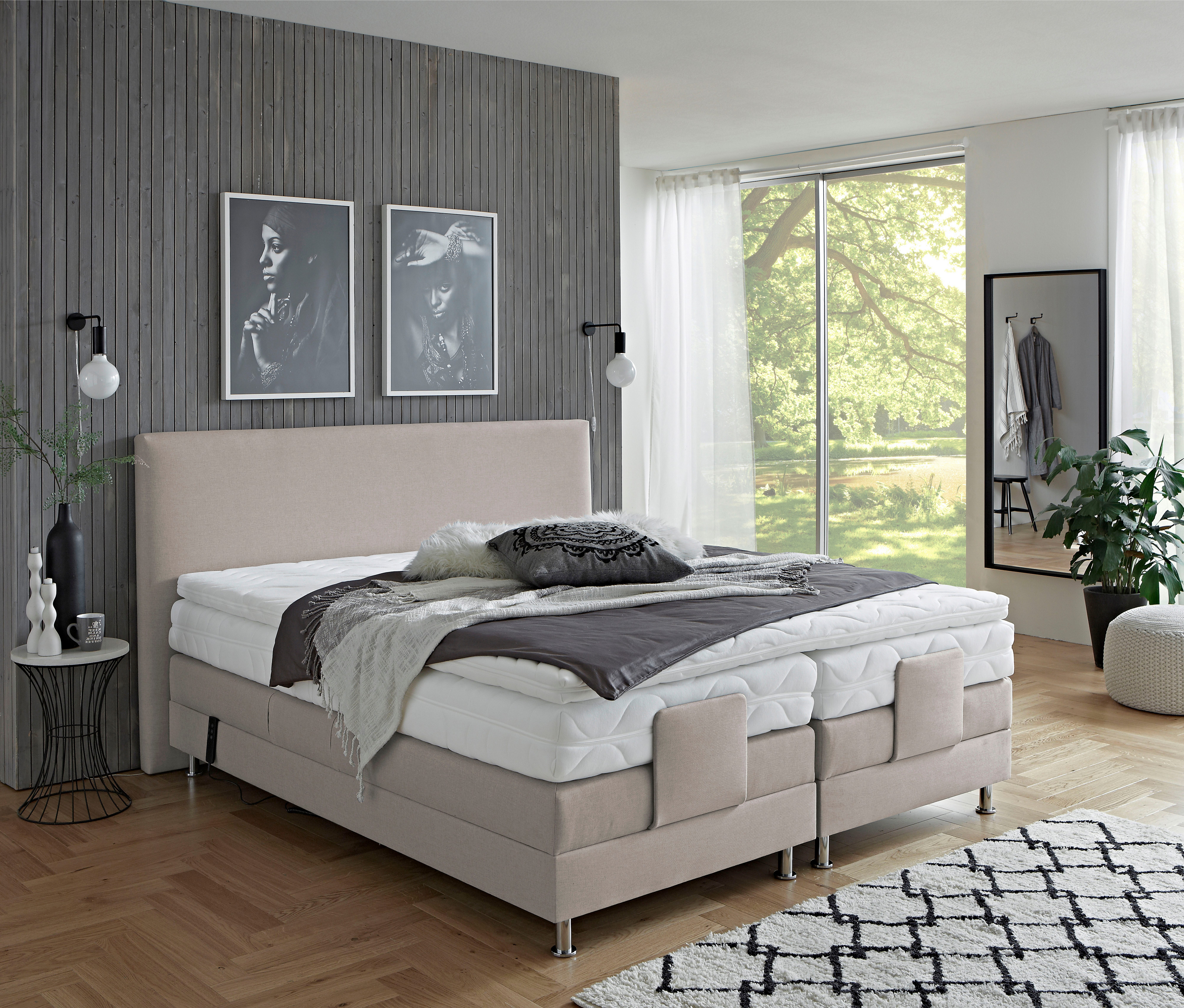 Westfalia Schlafkomfort Boxbett Lissabon wahlweise in den Breiten 160x200cm, 180x200cm & 200x200cm
