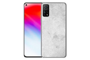 MuchoWow Handyhülle Marmor - Textur - Grau - Marmoroptik, Phone Case, Handyhülle Xiaomi Mi 10T, Silikon, Schutzhülle