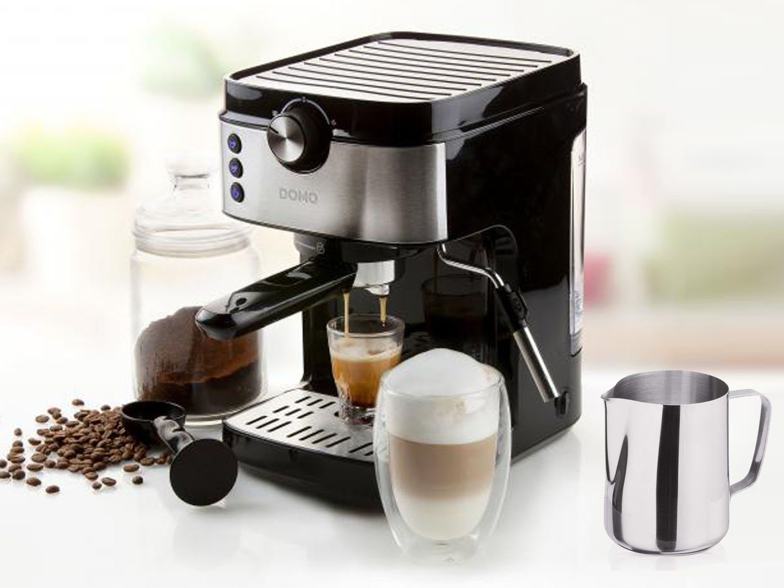 *B-WARE* Kaffeemaschine Espressomaschine Cappuccino Milchschäumer Siebträger 