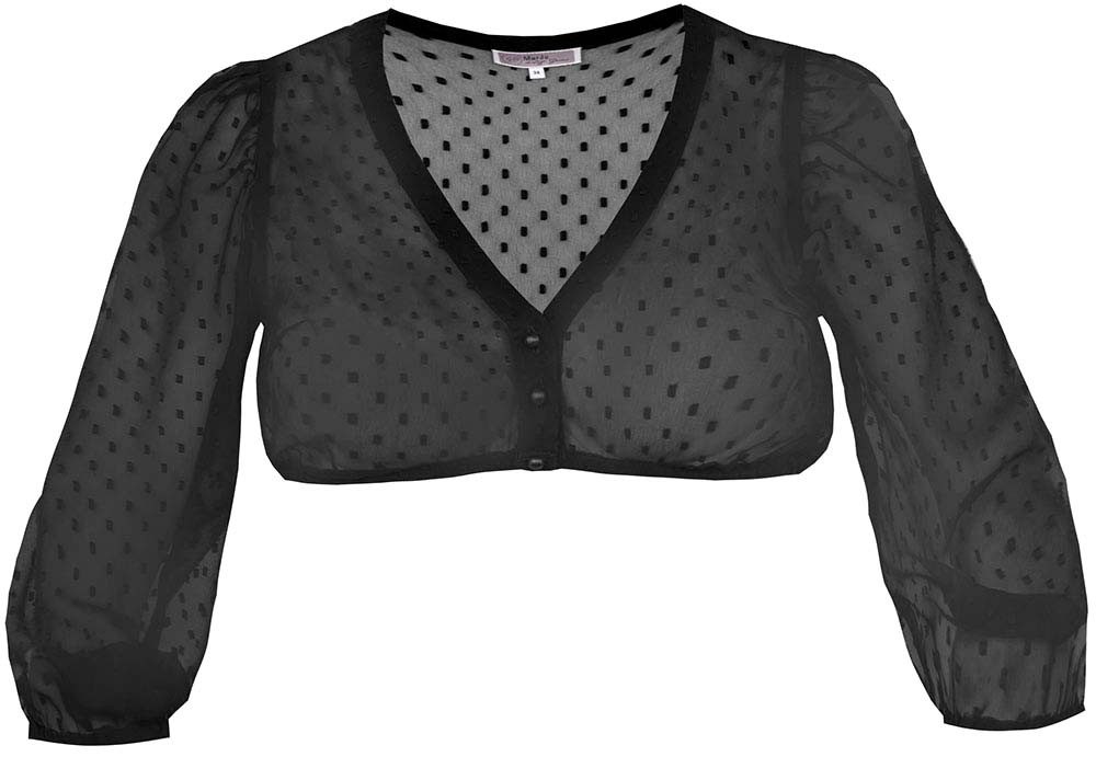 Dirndlbluse Dirndlbluse - AHORNTAL - schwarz