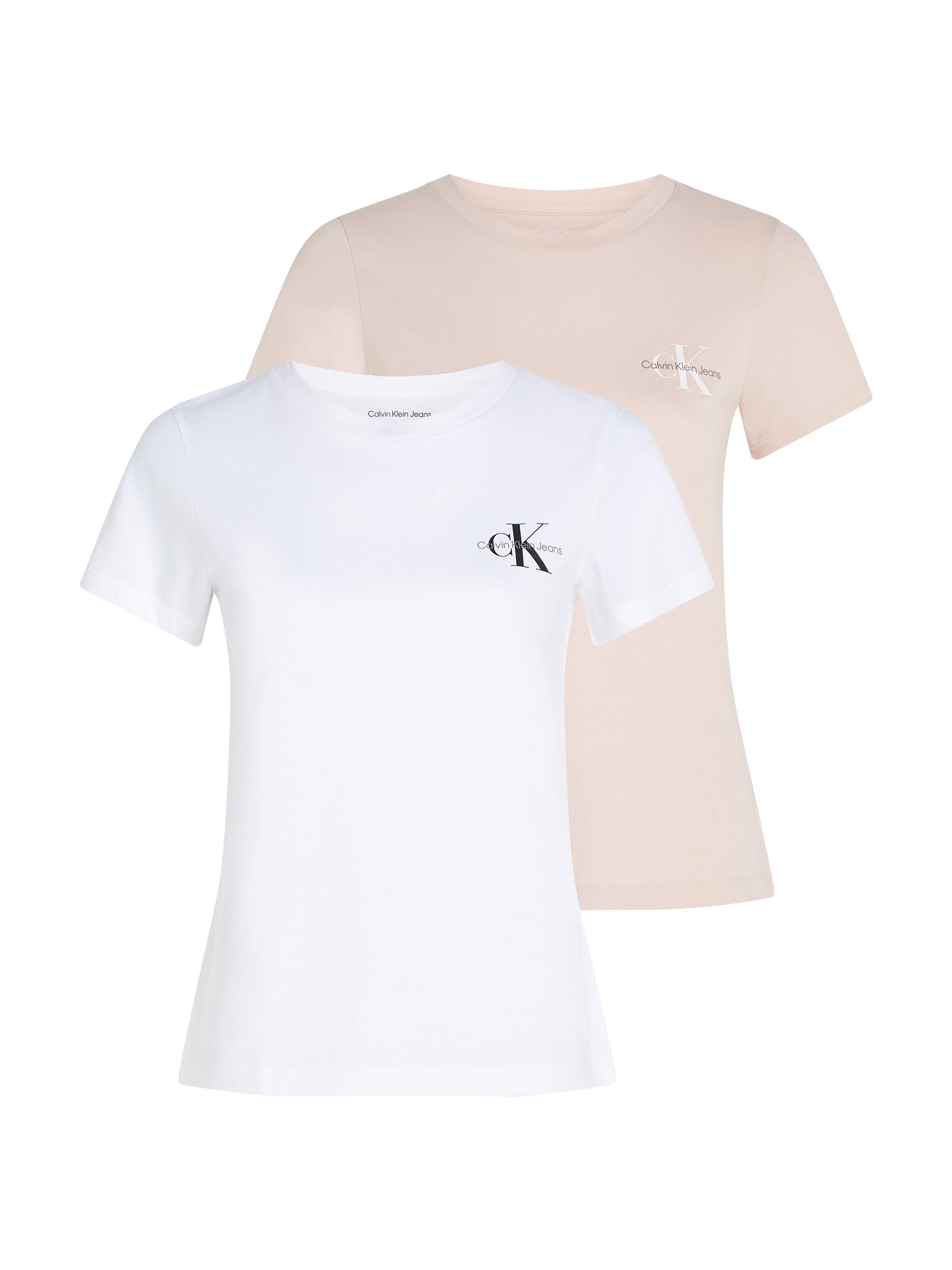 Calvin Klein Jeans Rundhalsshirt 2-PACK MONOLOGO günstig online kaufen