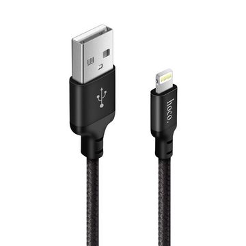 HOCO X14 USB Daten & Ladekabel bis zu 2.4A Ladestrom Smartphone-Kabel, Lightning, USB Typ A (100 cm), Hochwertiges Aufladekabel für iPhone, iPad oder den iPod