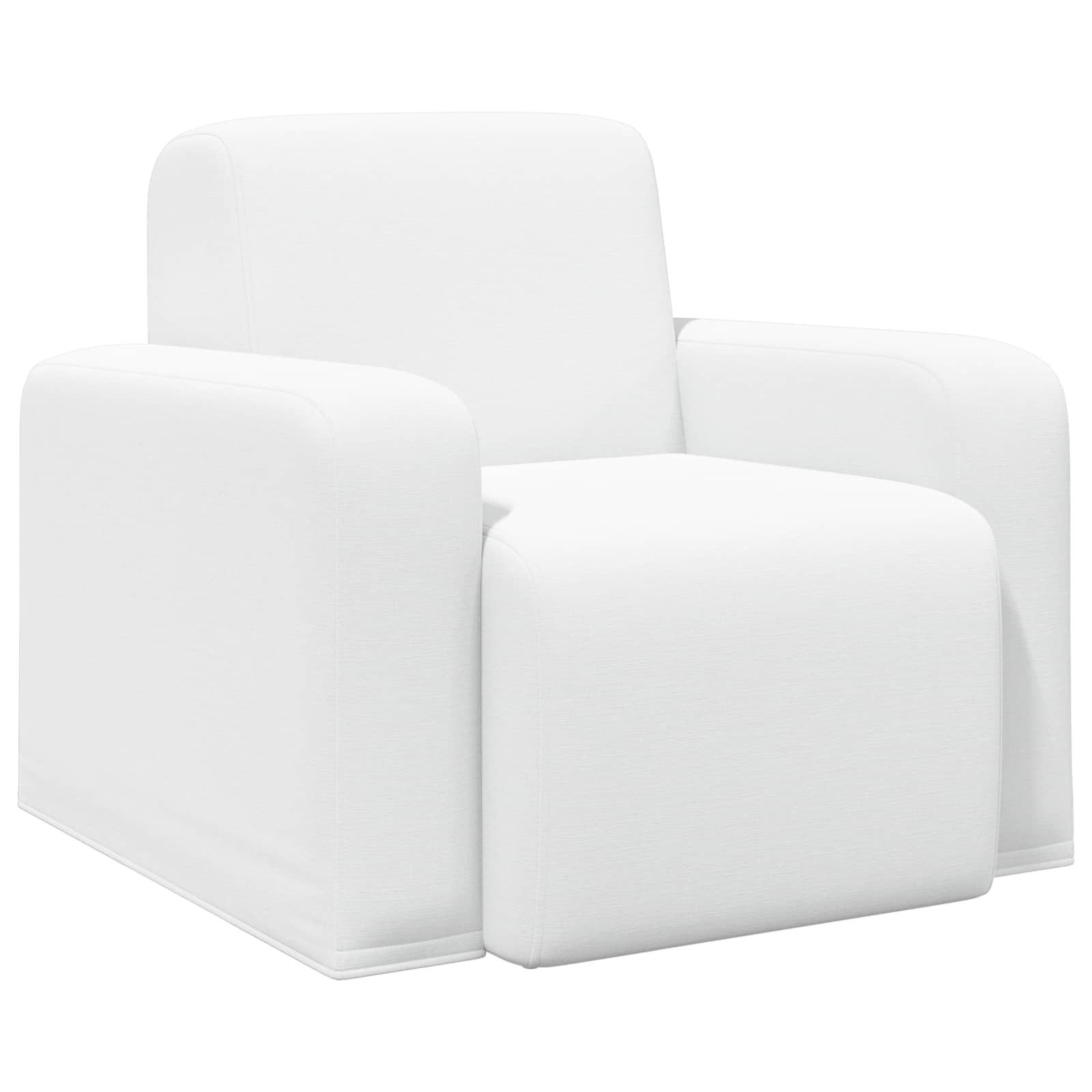 vidaXL Sessel Sessel Weiß Stoff (1-St)