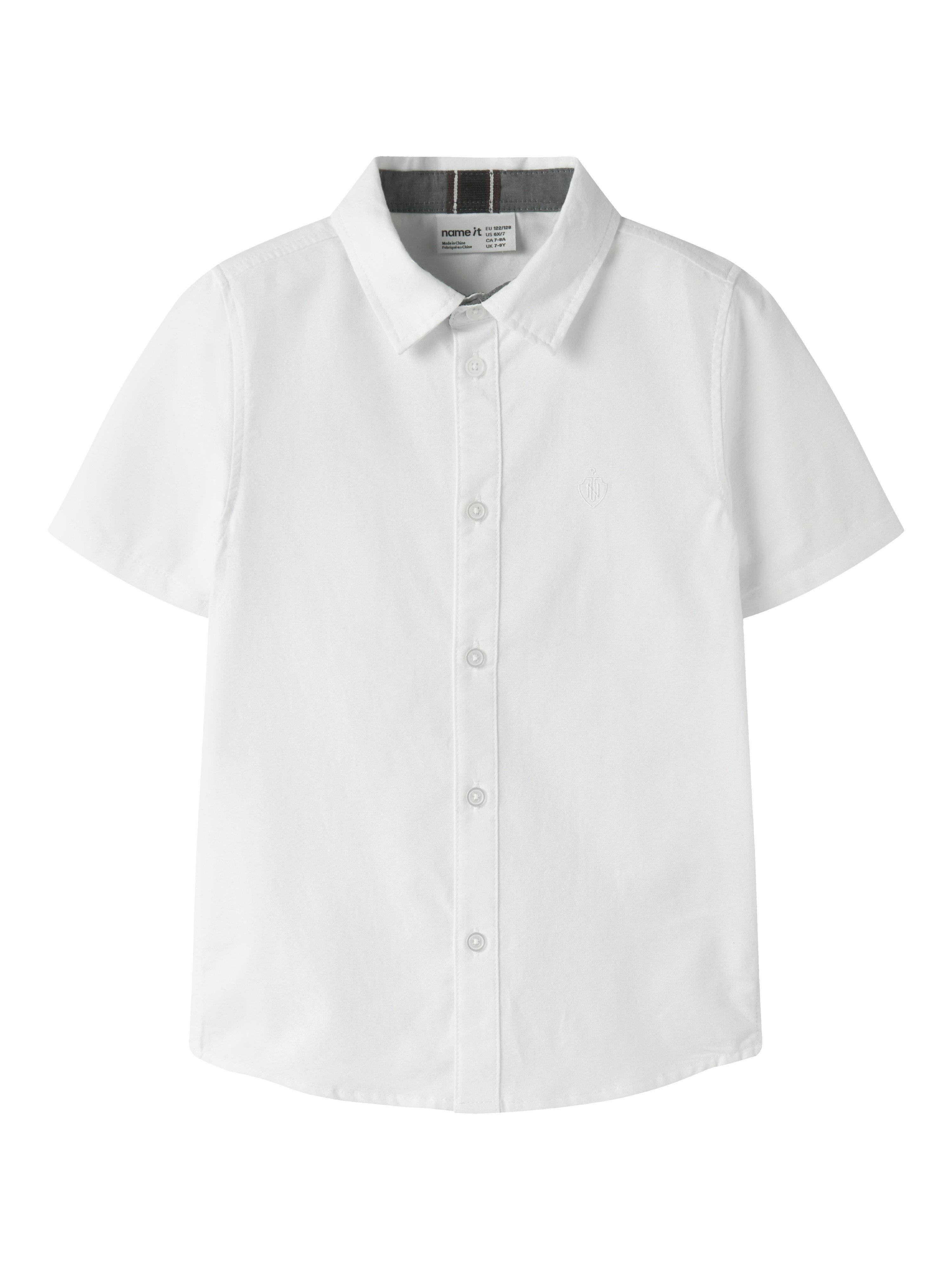 Name It Kurzarmhemd NKMNEWSA SS SHIRT NOOS Baumwolle, normal geschnitten