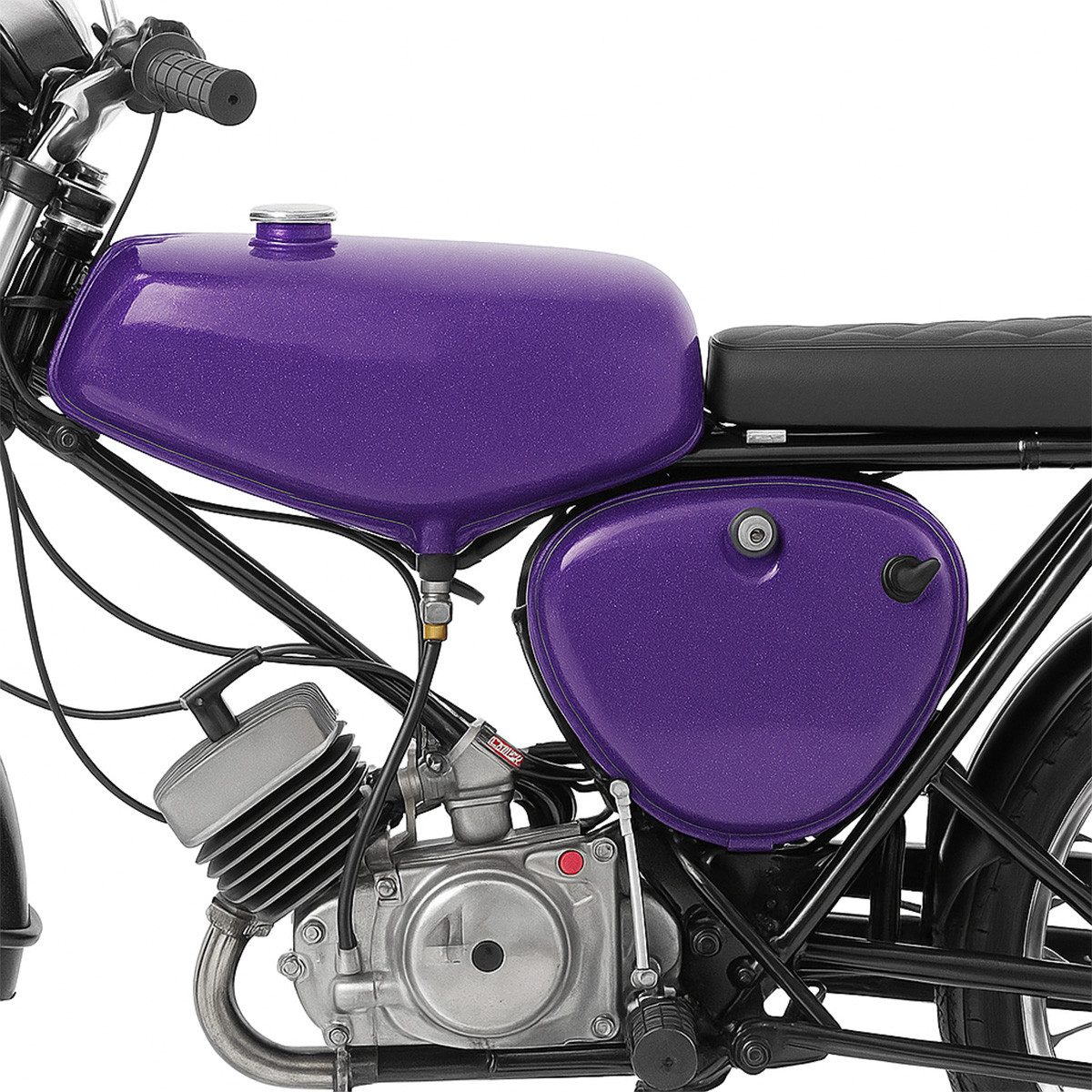 Craftride Halter Tank / Benzintank für Simson S51 / S50 / S70 mit Seitendeckel Candy La