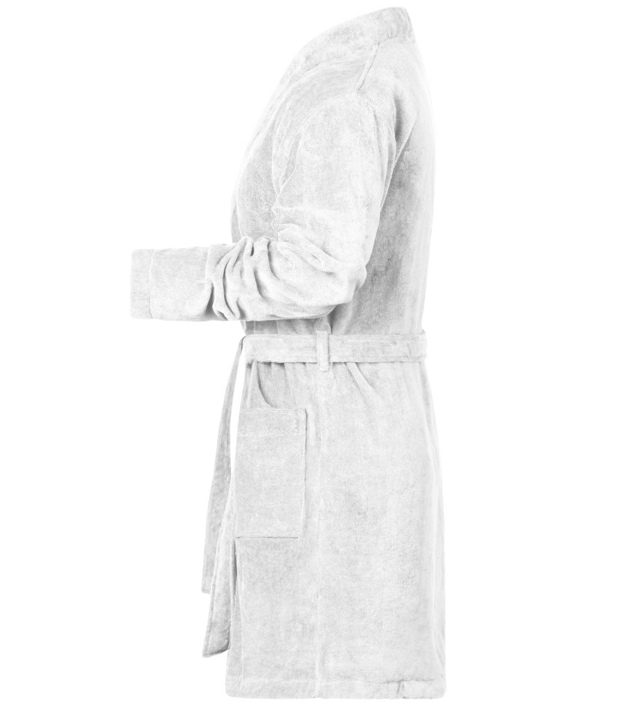 Klassischer modischen Design Damen Gürtel, white MB447, aus Damenbademantel Bio-Baumwolle im Myrtle Bademantel Beach