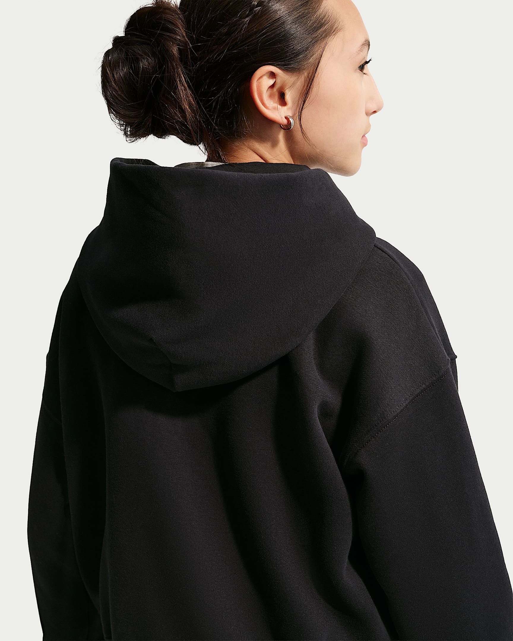 Nike Sportswear Kapuzensweatjacke G NSW STUDIO FLC OS FZ HD für Mädchen und Jugendliche