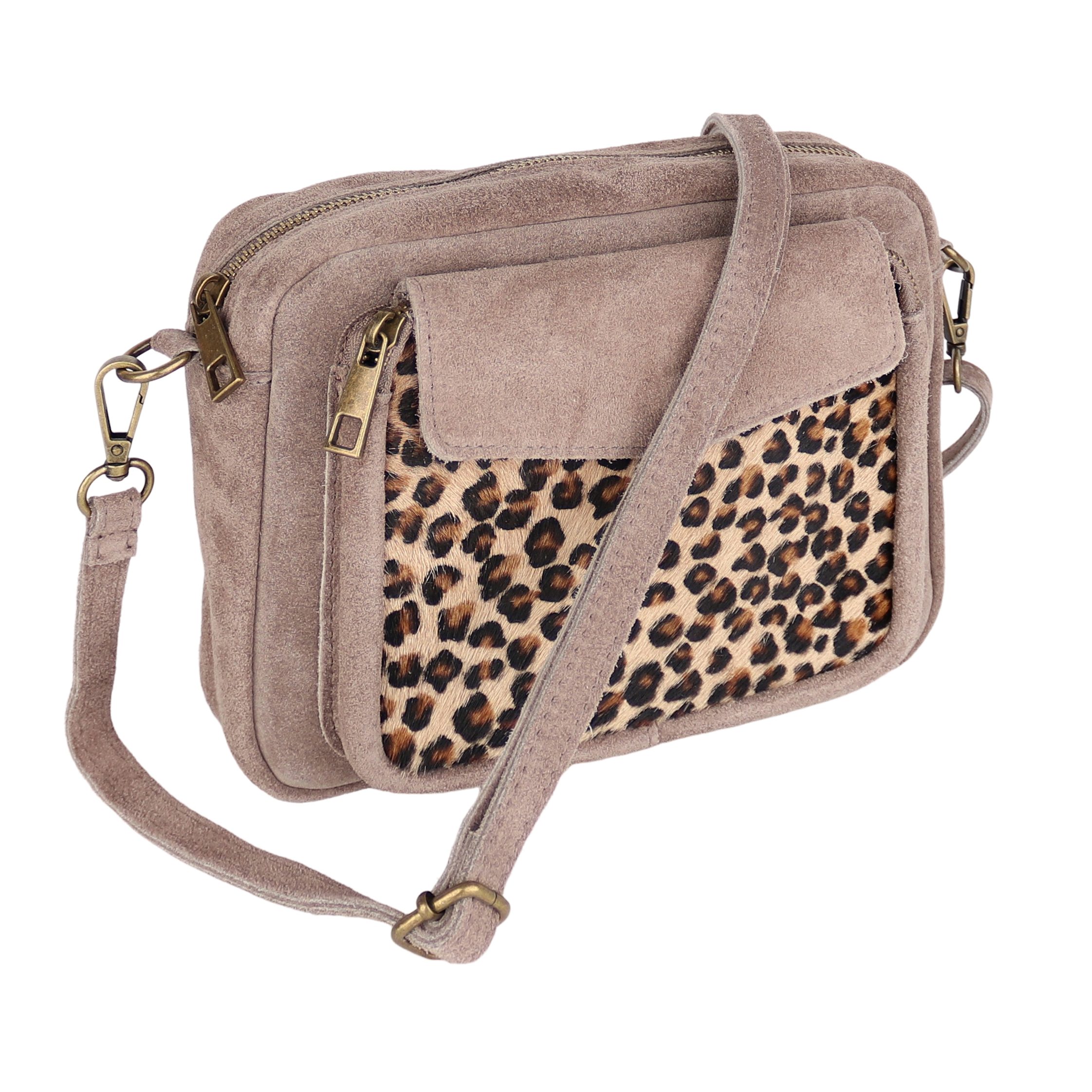 MIRROSI Schultertasche aus Echtleder Kuhfell, hergestellt günstig online kaufen