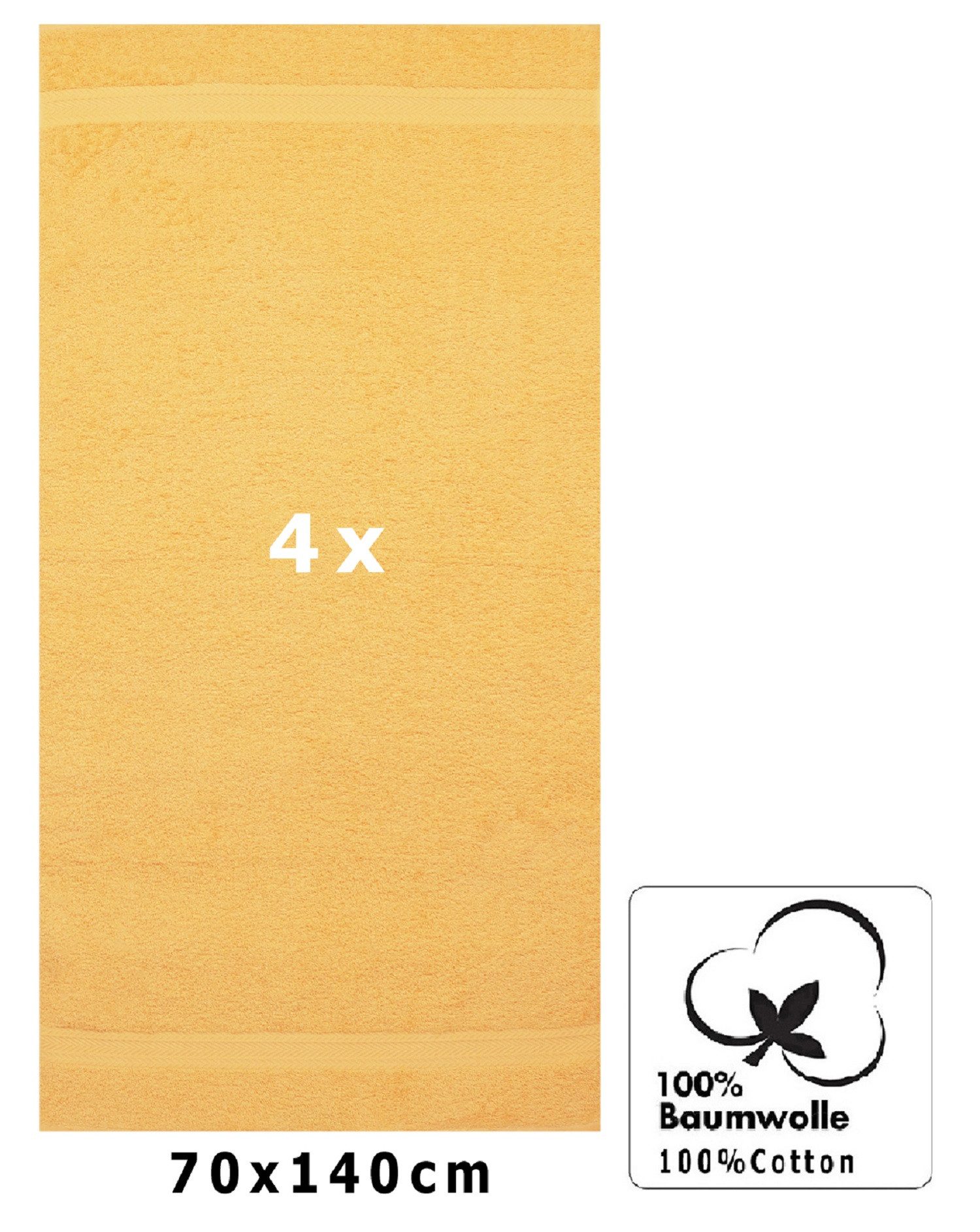 Betz Duschtücher 4 Stück Duschtücher 70x140 günstig online kaufen