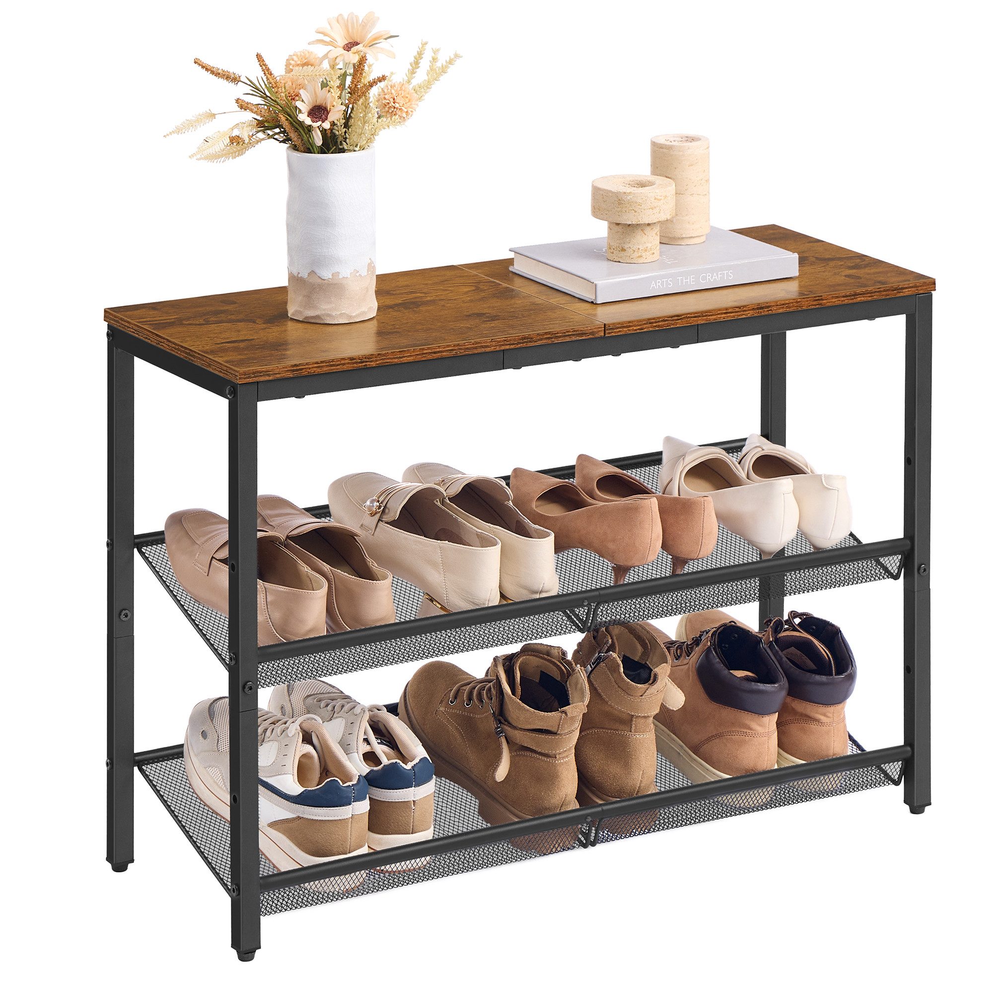 VASAGLE Schuhregal Schuhablage, platzsparend für Eingangsbereich Flur, Meta günstig online kaufen