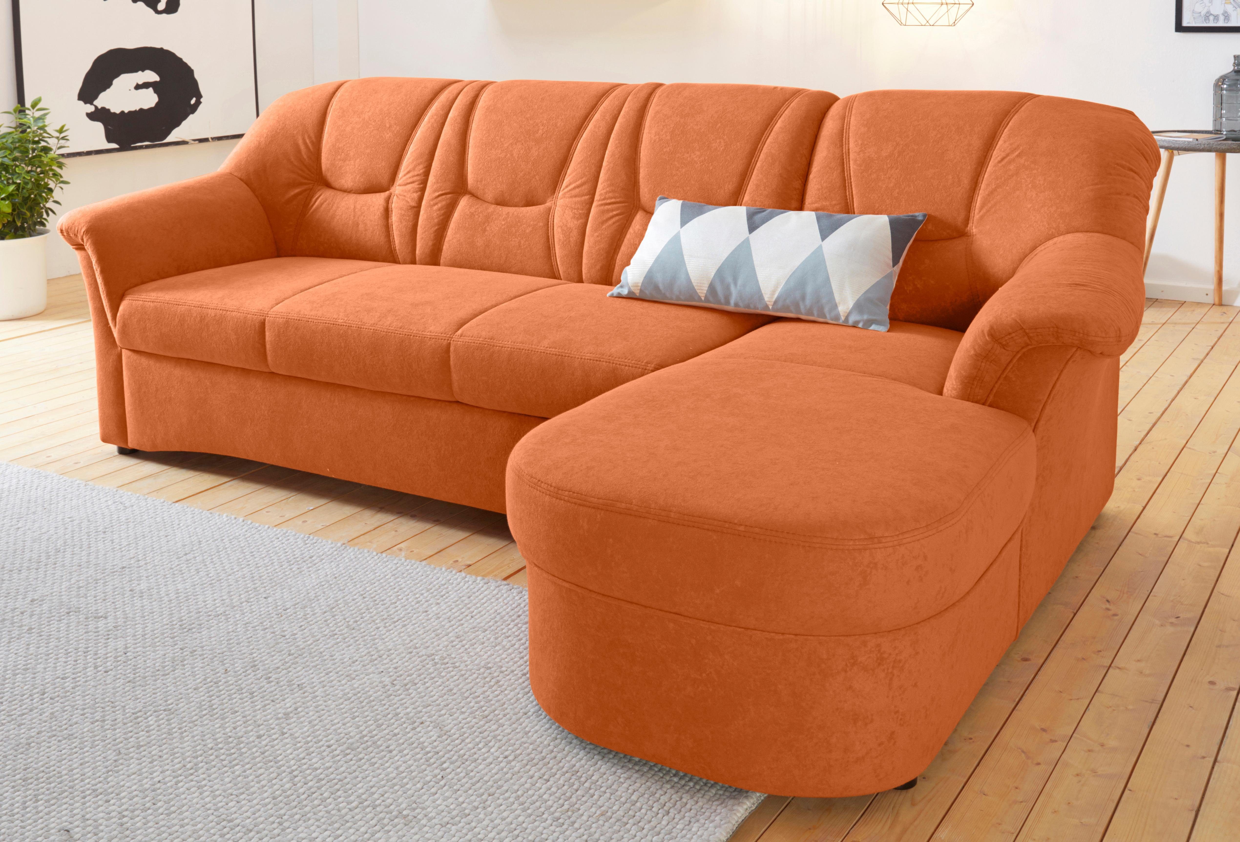 DOMO collection Ecksofa "Sarafina zeitlos und komfortabel, optional mit Fed günstig online kaufen