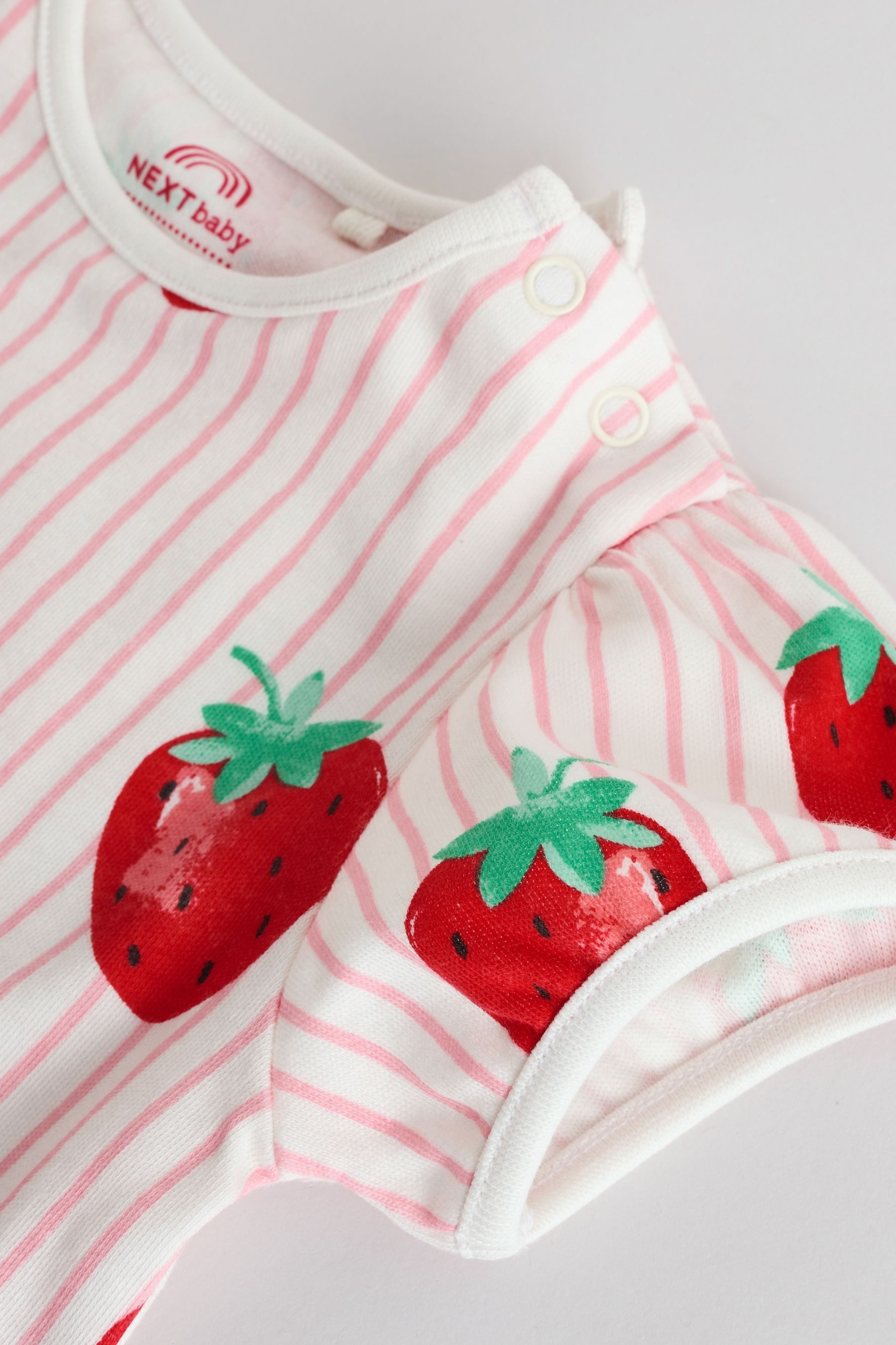 Next Kurzarmbody Kurzärmelige Babybodys 100 % Baumwolle, 5 Stk. (5-tlg)