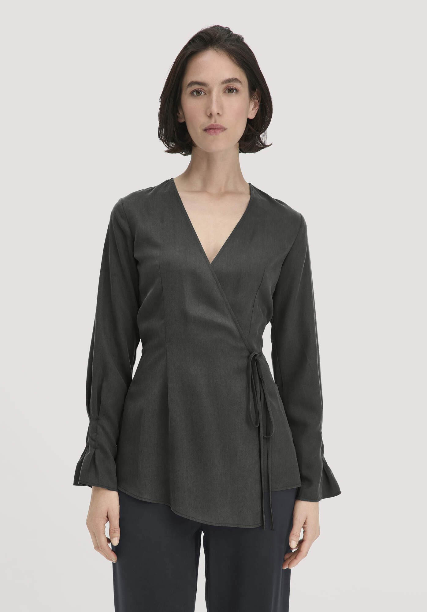 Hessnatur Klassische Bluse Regular aus reinem TENCEL™ Lyocell (1-tlg) günstig online kaufen
