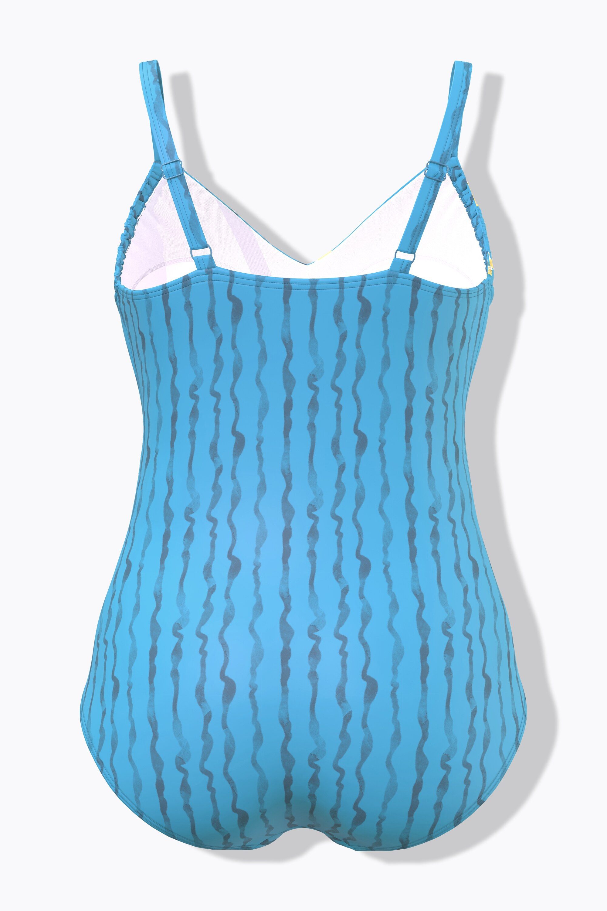 Ulla Popken Badeanzug Badeanzug Wickeloptik Schwimmerin Softcups
