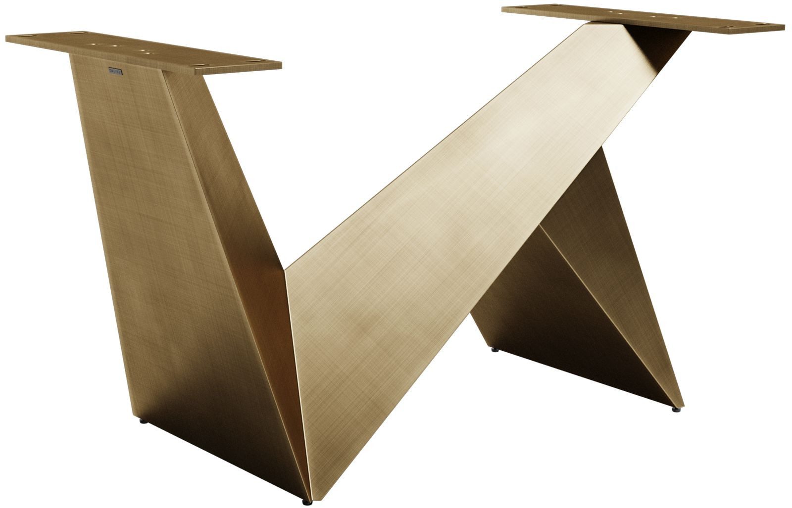 DELIFE Tischbein Origami, Metallic Gold