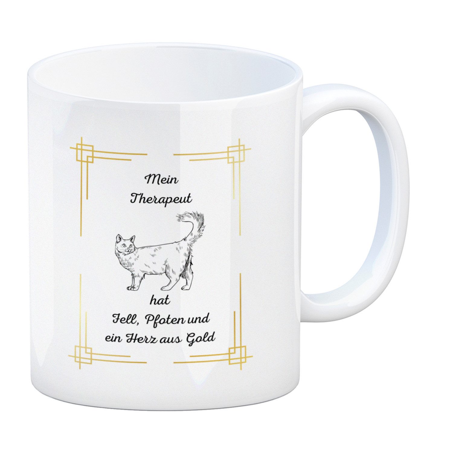 speecheese Tasse Katze Kaffeebecher eine bunte Tasse für Tierliebhaber