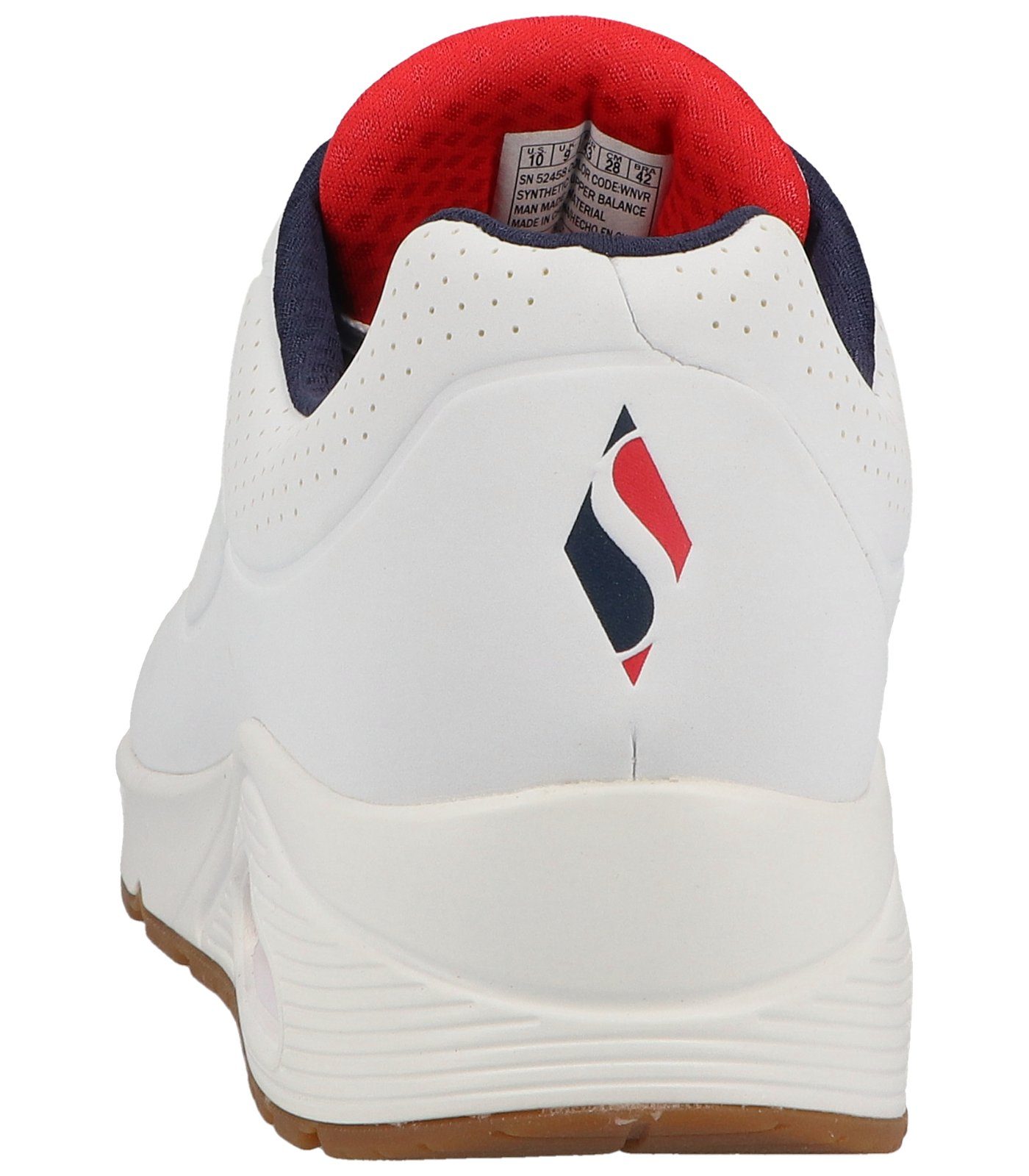 Sneaker Skechers Lederimitat white/navy/red Sneaker