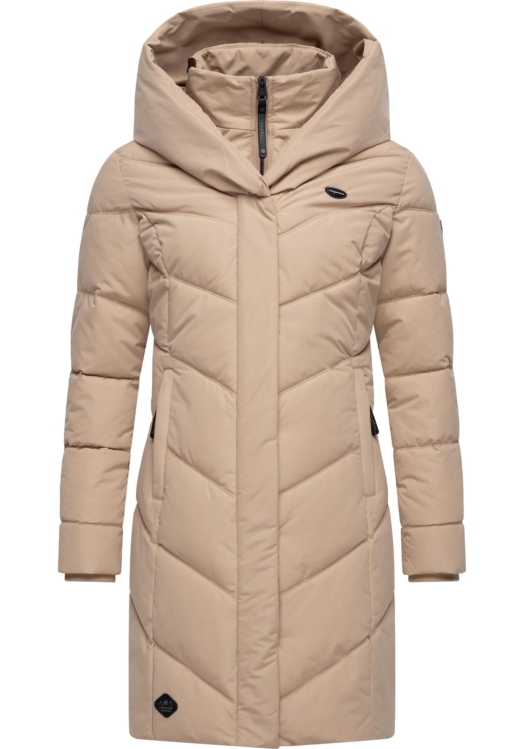 Ragwear Steppmantel Natalka stylischer, gesteppter Winterparka mit gefütterter Kapuze