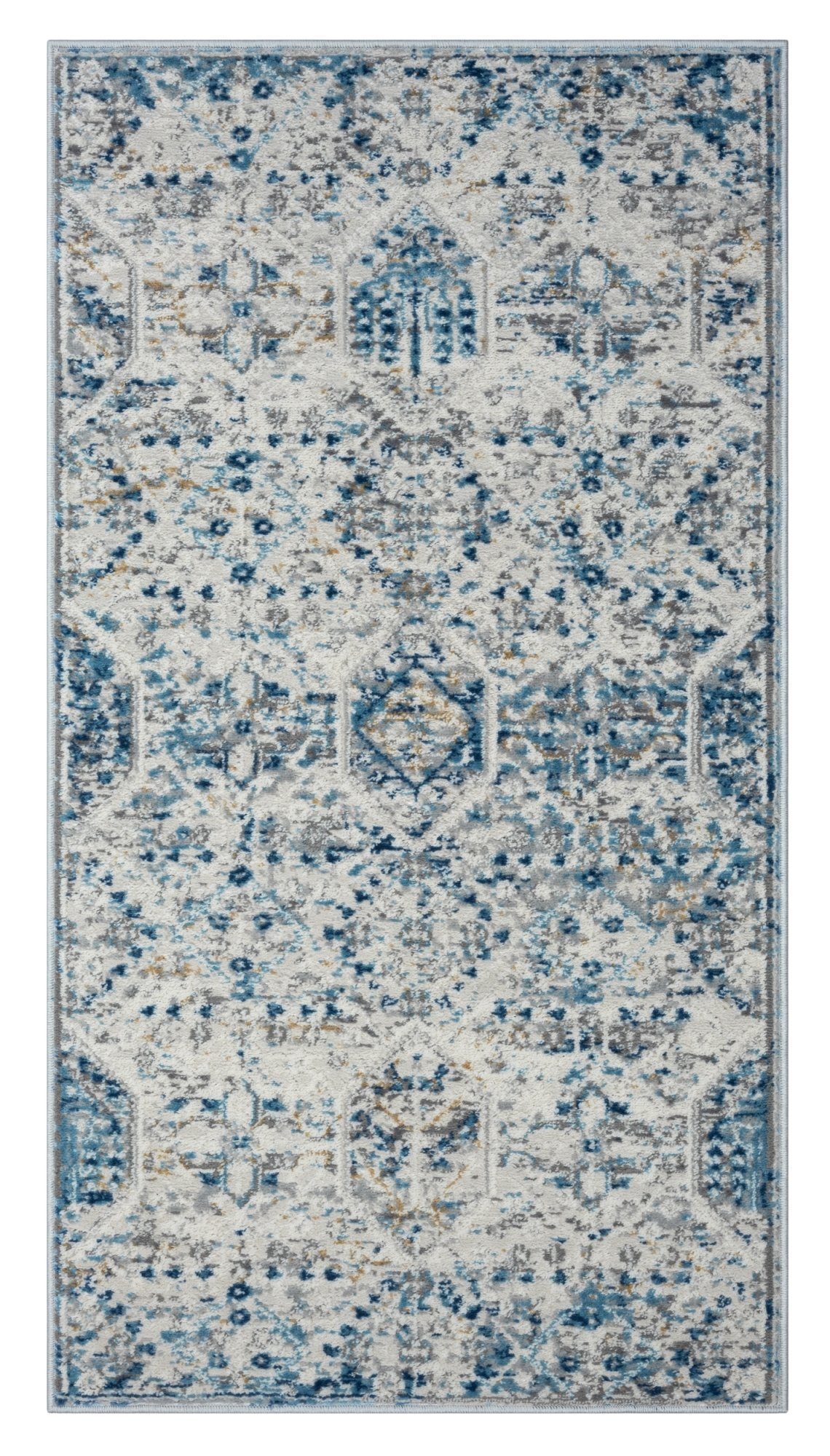 Wohnando Teppich MY-RUG Ylva 2, Kurzflor-Teppich 150x80cm, rechteckig, Höhe: 10 mm, weich, gemütlich, mit schönem Muster, flachgewebt