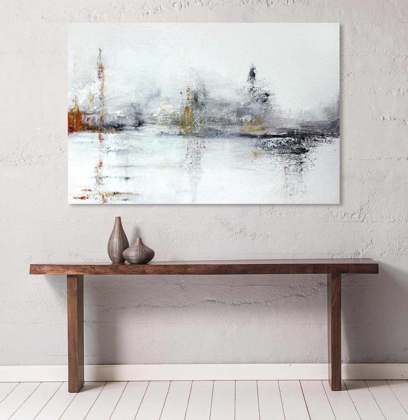 OTTO home Leinwandbild Marmoroptik, Abstrakte, Kunst, Marmor, Modern, Spa, Spa Bilder, Premium-Leinwandstoff, Handarbeit aus Deutschland, 90x60cm
