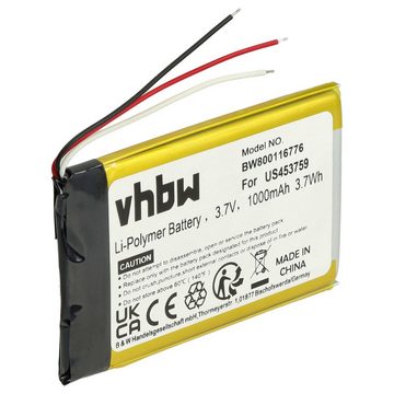 vhbw Ersatz für Sony US453759 für Akku Li-Polymer 1000 mAh (3,7 V)