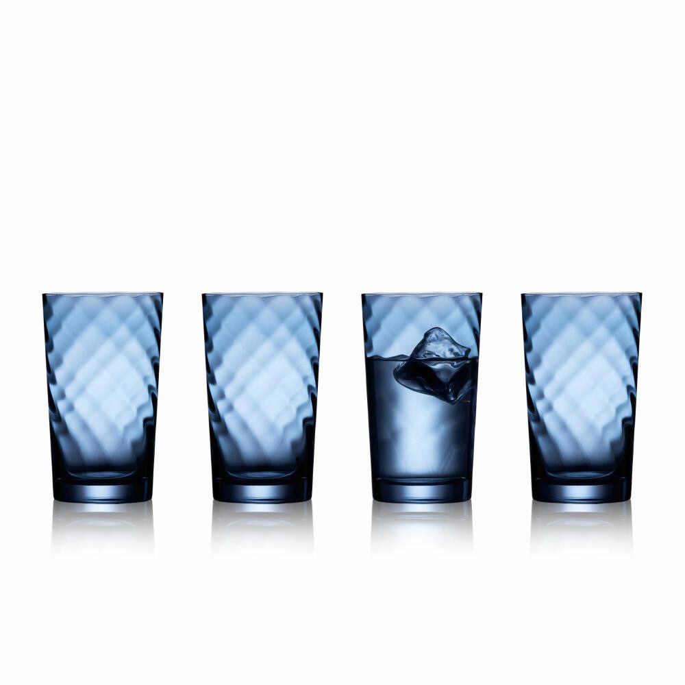 Longdrinkglas Highball Vienna 4er Set, Blau, 450 ml