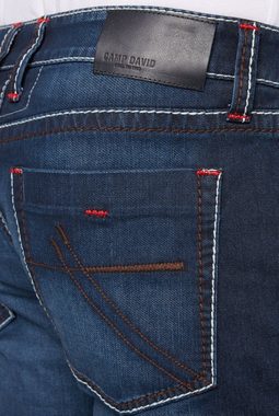 CAMP DAVID Regular-fit-Jeans mit breiten Nähten