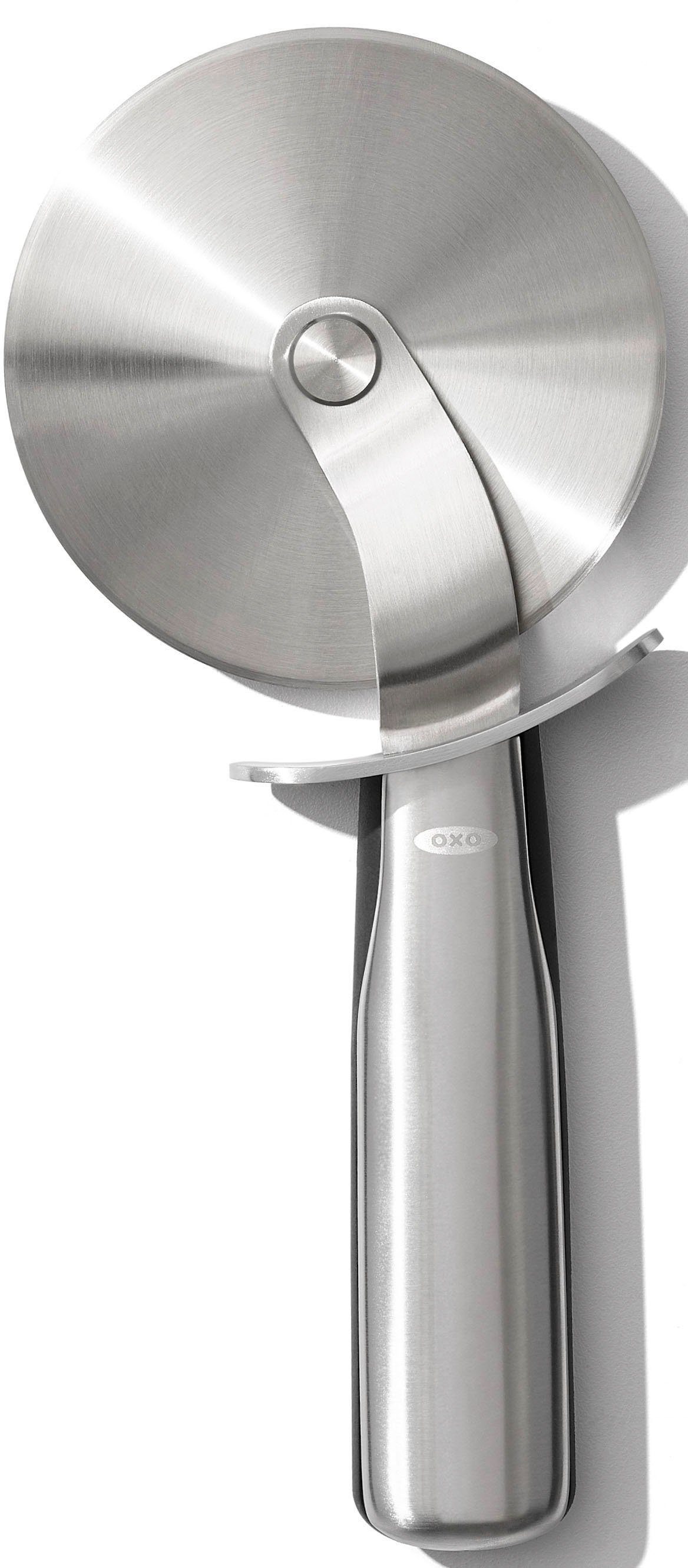 OXO SteeL Pizzaschneider, Edelstahl, Soft-Touch-Griff