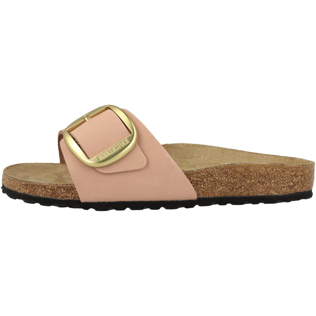 Birkenstock Madrid Big Buckle Nubukleder schmal Damen Pantolette Hausschuhe, Sandaletten, Mules, Pantoffeln, Slipper