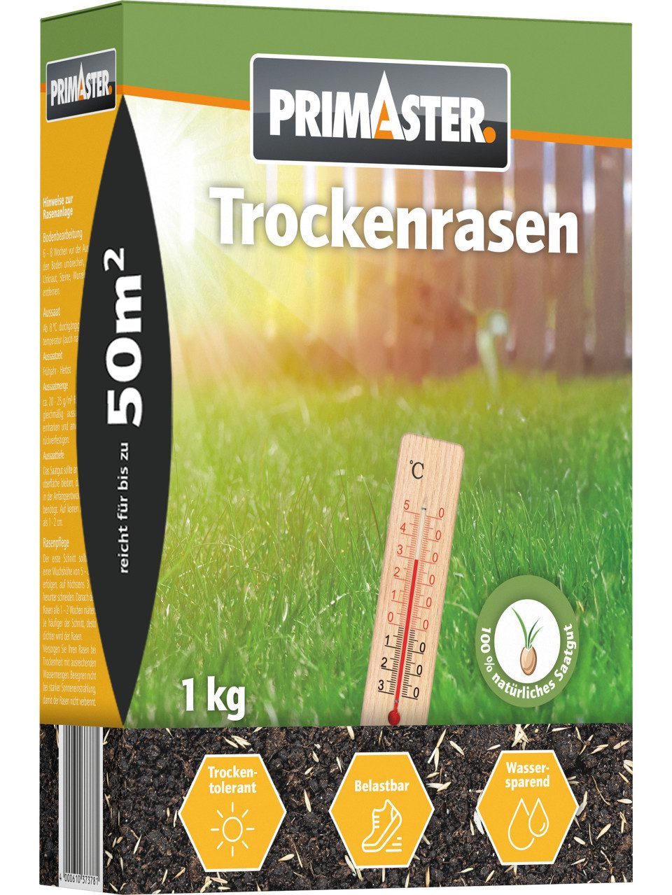 Primaster Rasensamen Primaster Trockenrasen 1 kg für ca. 50 m²