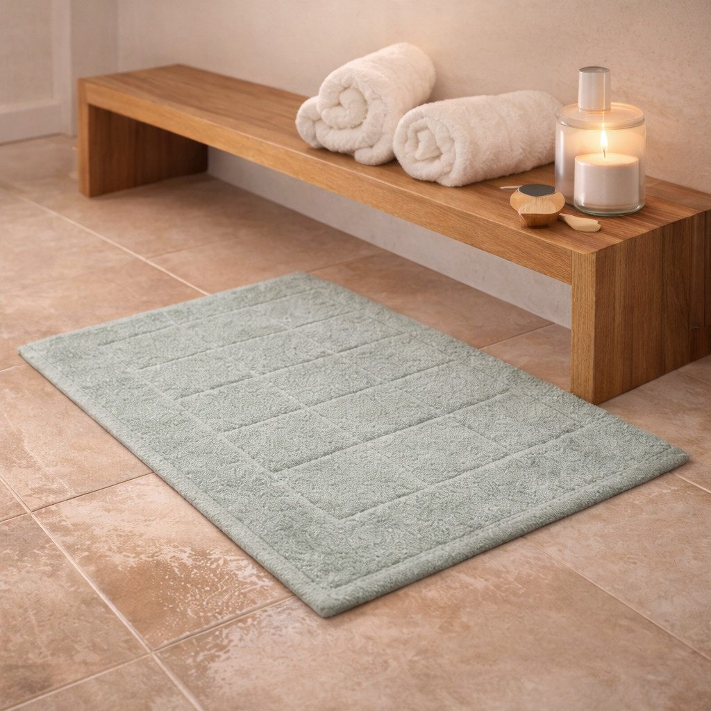Betz Badematte Badvorleger Berlin Größe 50x70 cm Qualität 650 g/m², beidseitig nutzbar, Baumwolle, maschinenwäsche – Bild 2 von 5