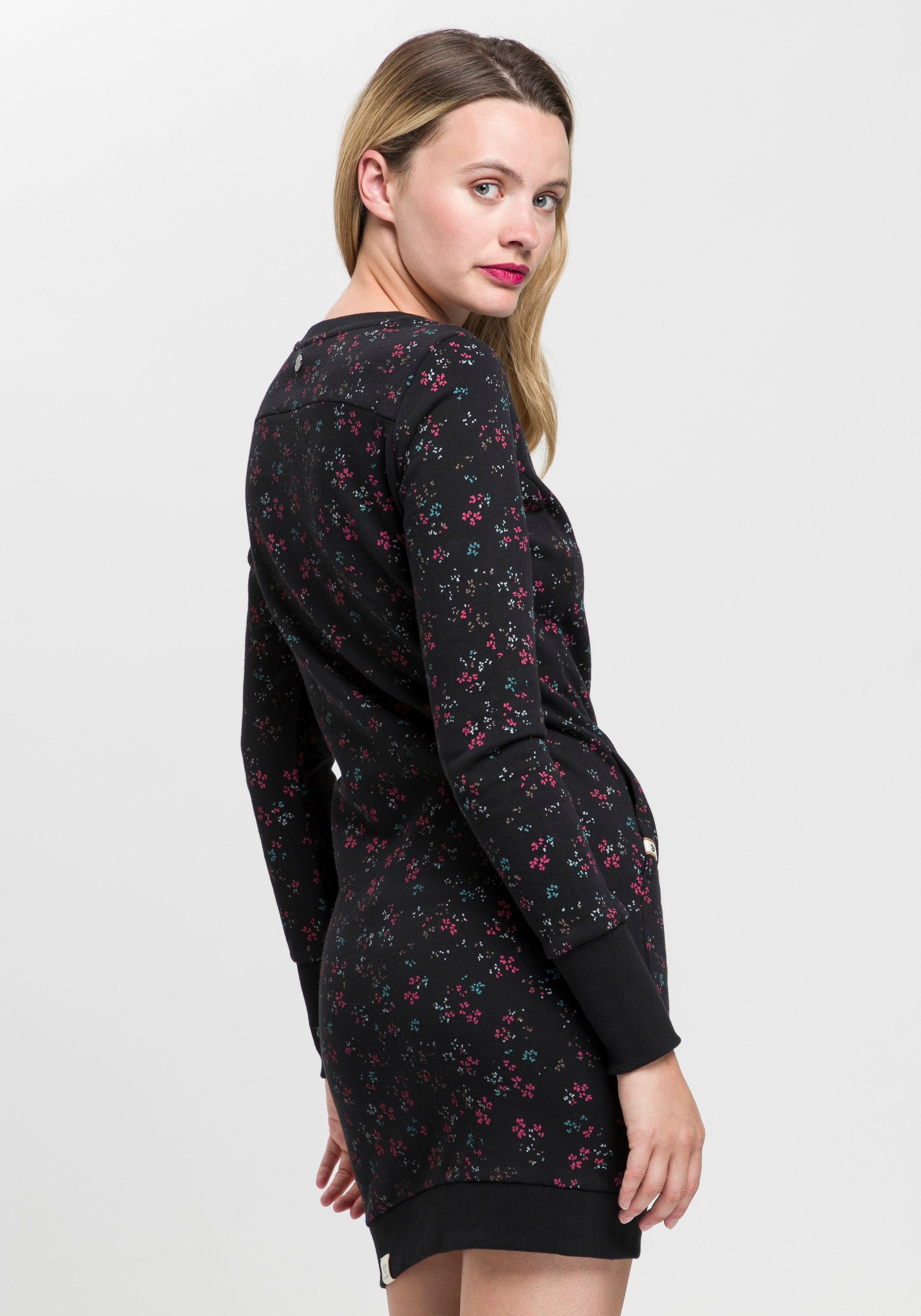 Ragwear Sweatkleid MENITA O im Mille-Fleur All Over-Print – Bild 4 von 5