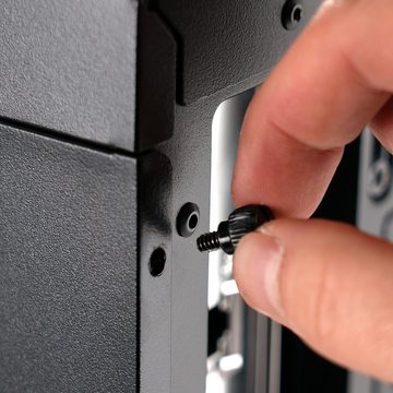 Poppstar PC-Gehäuse Schraubenset Rändelschrauben Stahl für Computer Gehäuse, (25 St), Gewinde #6-32 x 6mm